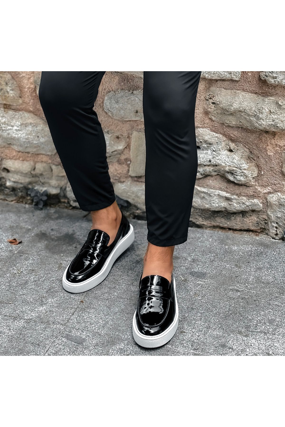 ErhanKorkmazShoes Hakiki Deri Rugan Loafer