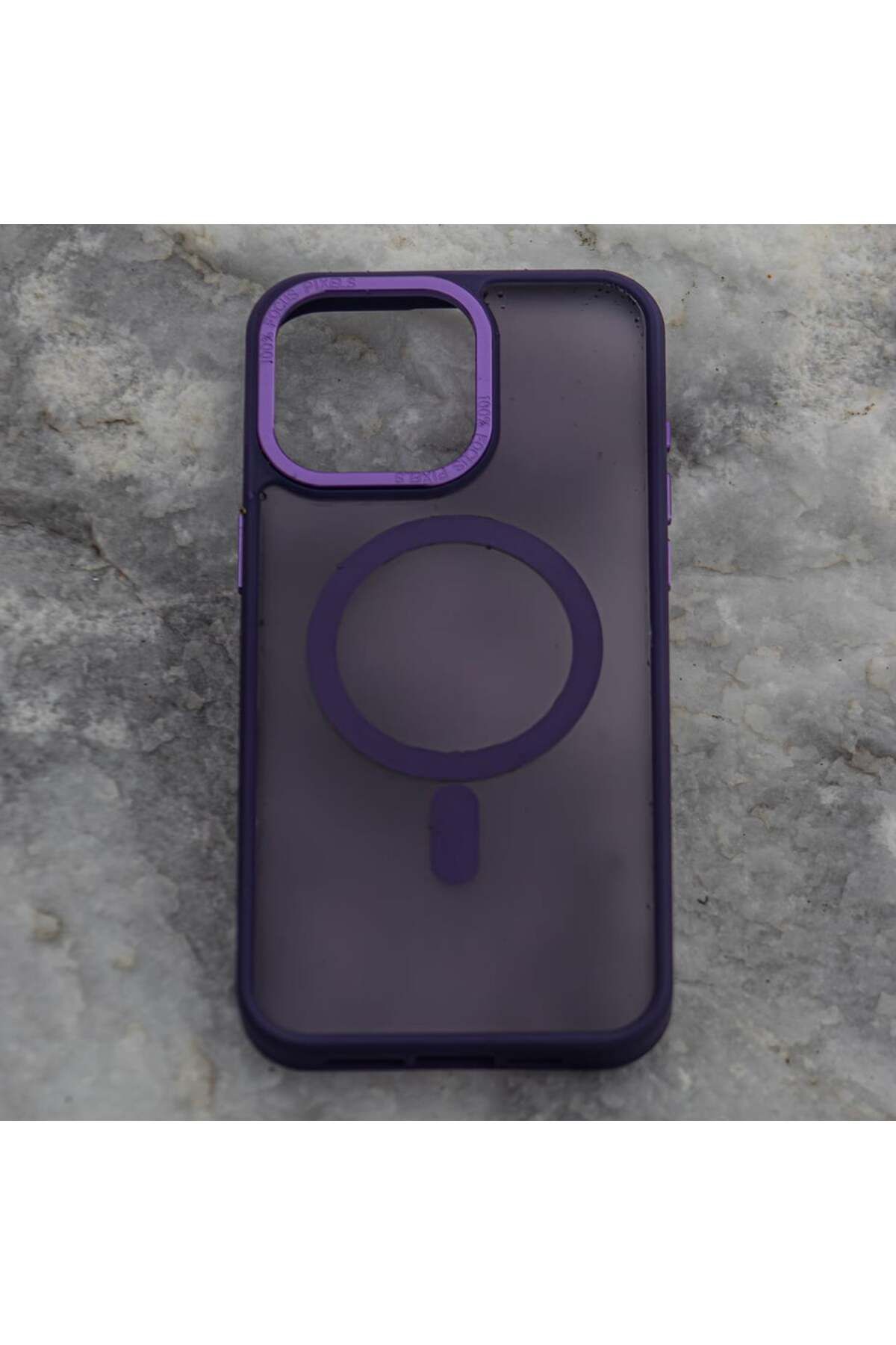 Case&Case iPhone 14 Plus Uyumlu Focus Color Lüks Magsafe Kılıf