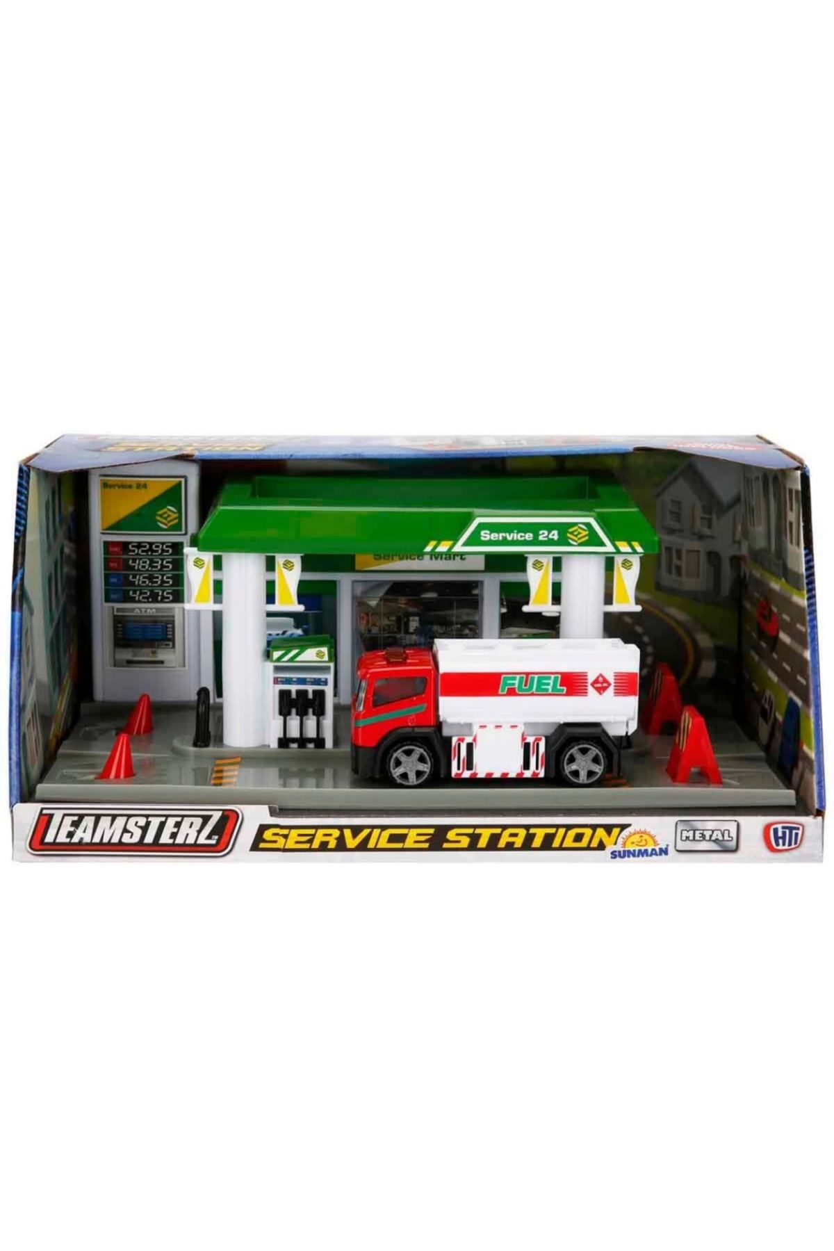 NW NessiWorld Nessiworld Teamsterz Service Station Petrol İstasyonu Seti