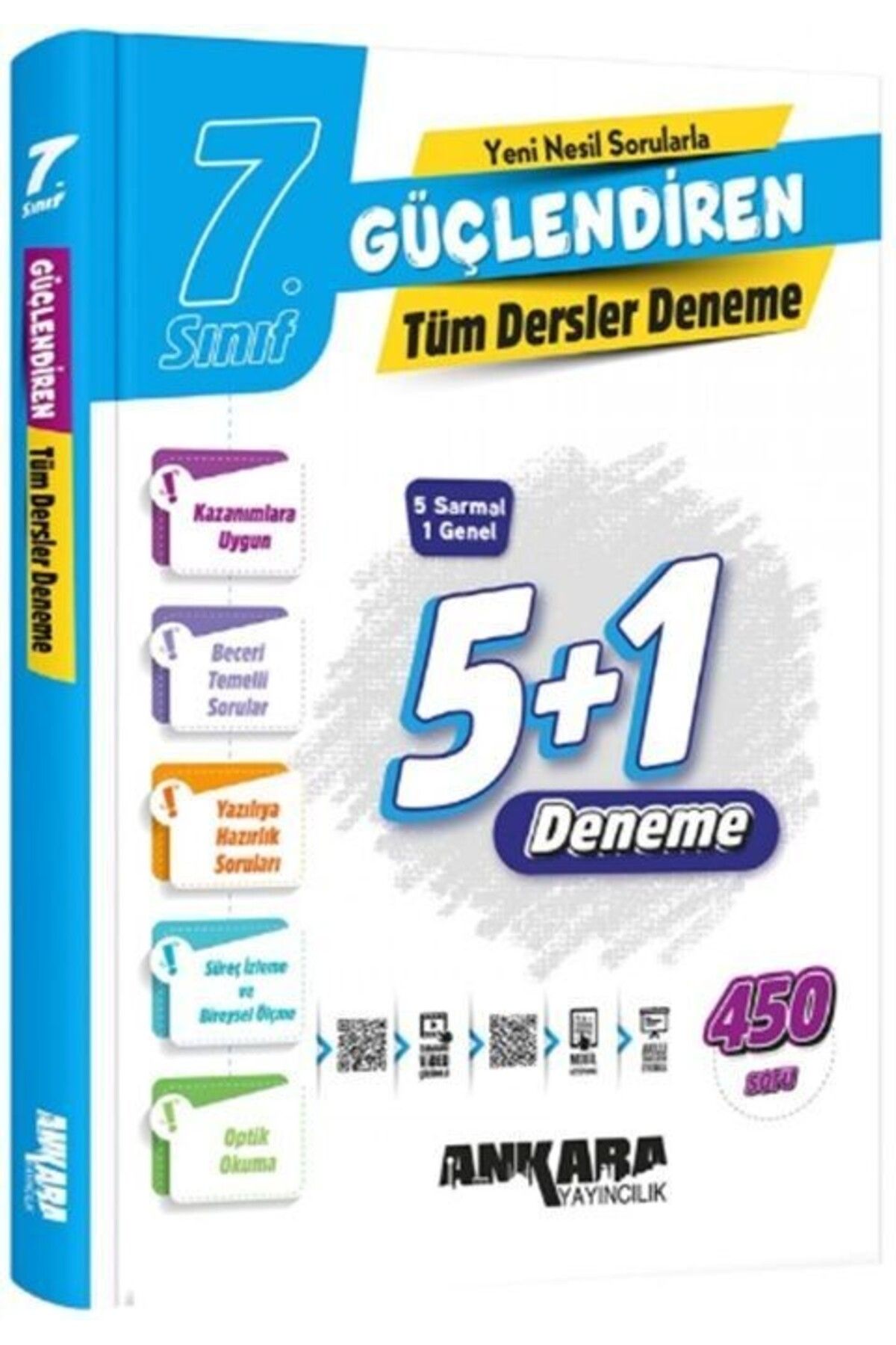 Ankara Kitap Merkezi 7. Sınıf Tüm Dersler Güçlendiren Denemeleri Ankara Yayıncılık