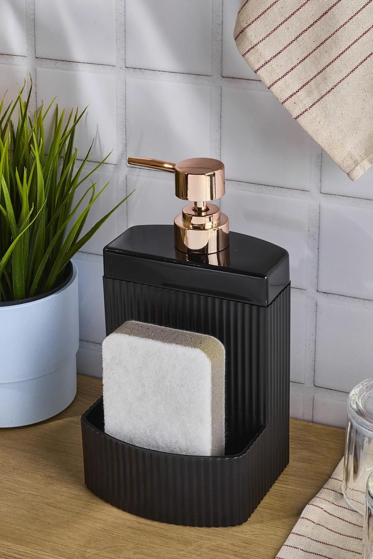 luckyol Mutfak Sıvı Sabunluk - Banyo Sıvı Sabunluk - Dekoratif Sıvı Sabunluk - Lüx Sabunluk 540Ml