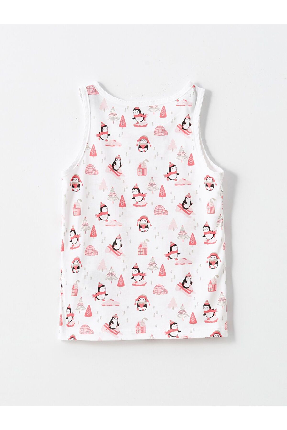 LC Waikiki Ekru Bisiklet Yaka Kız Bebek Atlet 3'lü fotoğrafı 3 (önizleme)