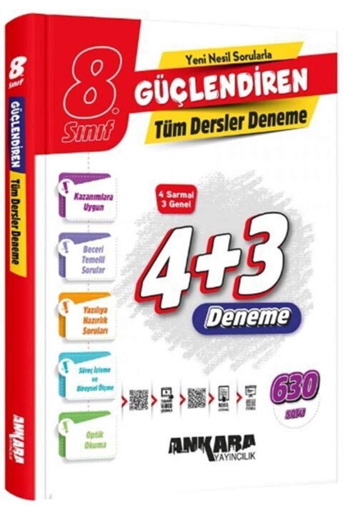Ankara Kitap Merkezi 8. Sınıf Tüm Dersler Güçlendiren Denemeleri Ankara Yayıncılık