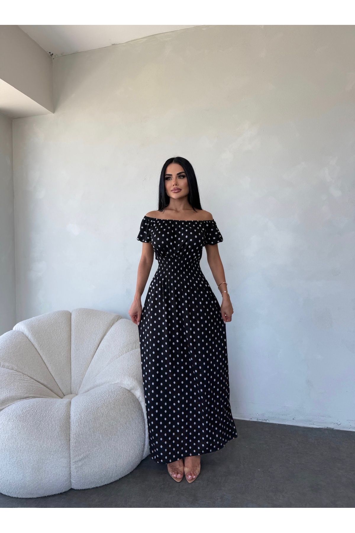 kamacibutik MADONNA YAKA BELDEN GİPELİ STANDART BEDEN ELBİSE (S/M/L/XL) UYUMLUDUR