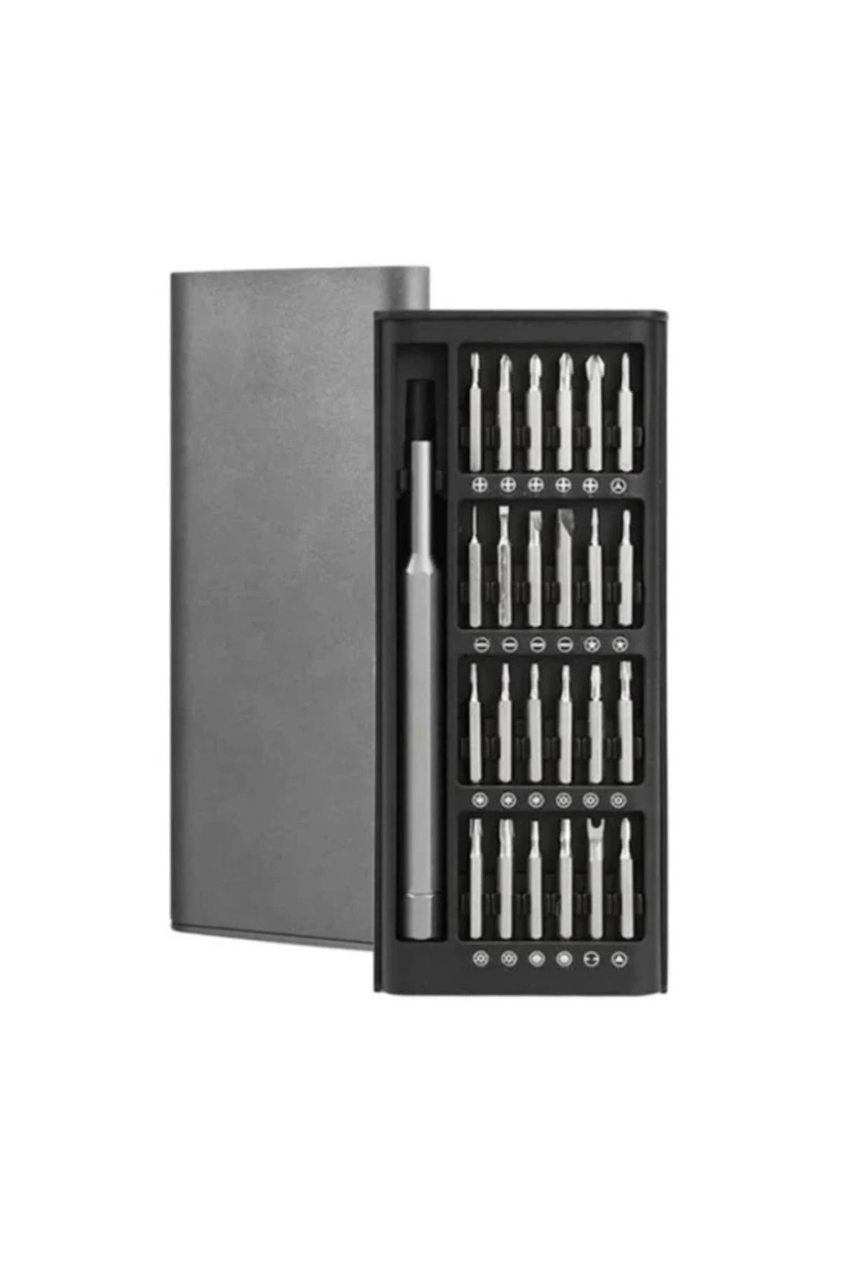 Omarı BUFFER® 25 Parça 24 farklı uçlu Mıknatıslı 25 in 1 Tornavida Seti