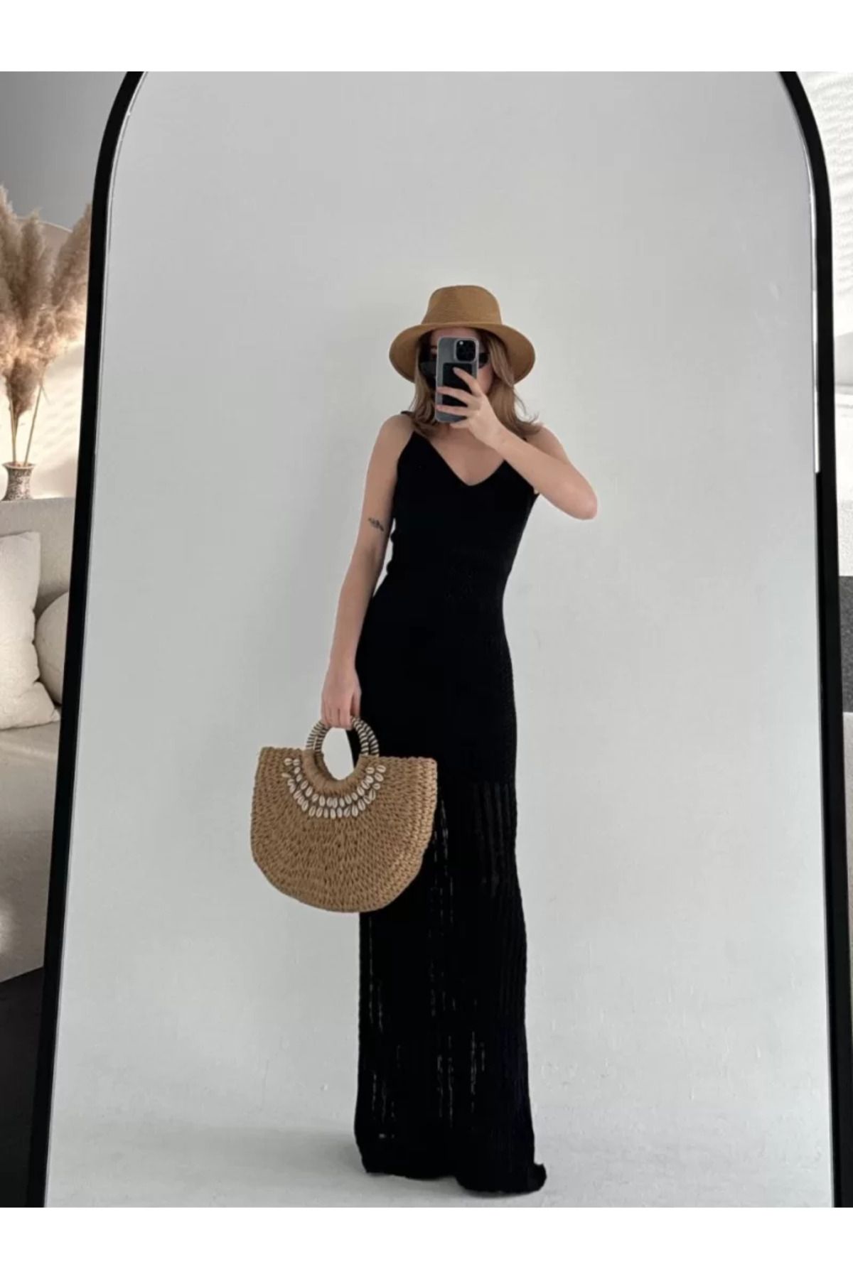 ruum fashions Örgülü Uzun Triko Elbise
