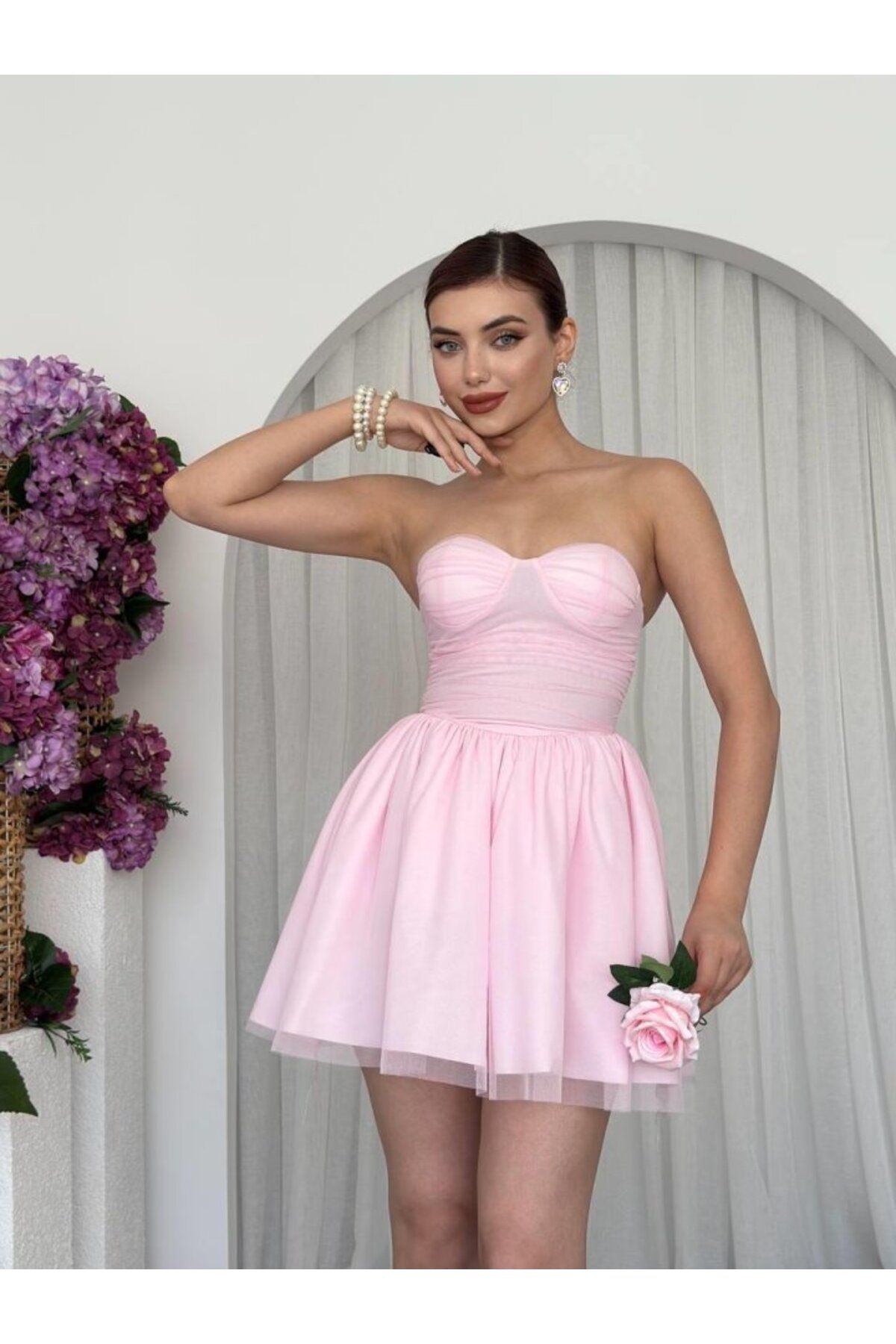 velmorafashion Xoxa Straplez Elbise