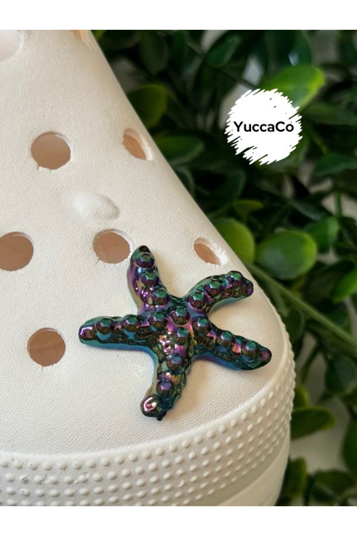 Crocs Renk Geçişli Deniz Yıldızı 3D Terlik Süsü/Üç Boyutlu Yıldızlı Terlik Charmı/Denizyıldızı Jibbitz