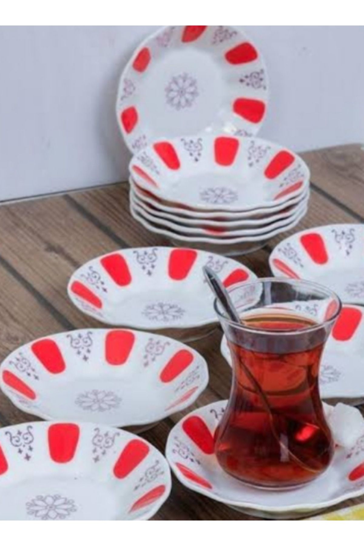 HZL HOME Kahveci 6'lı Melamin Çay Tabağı