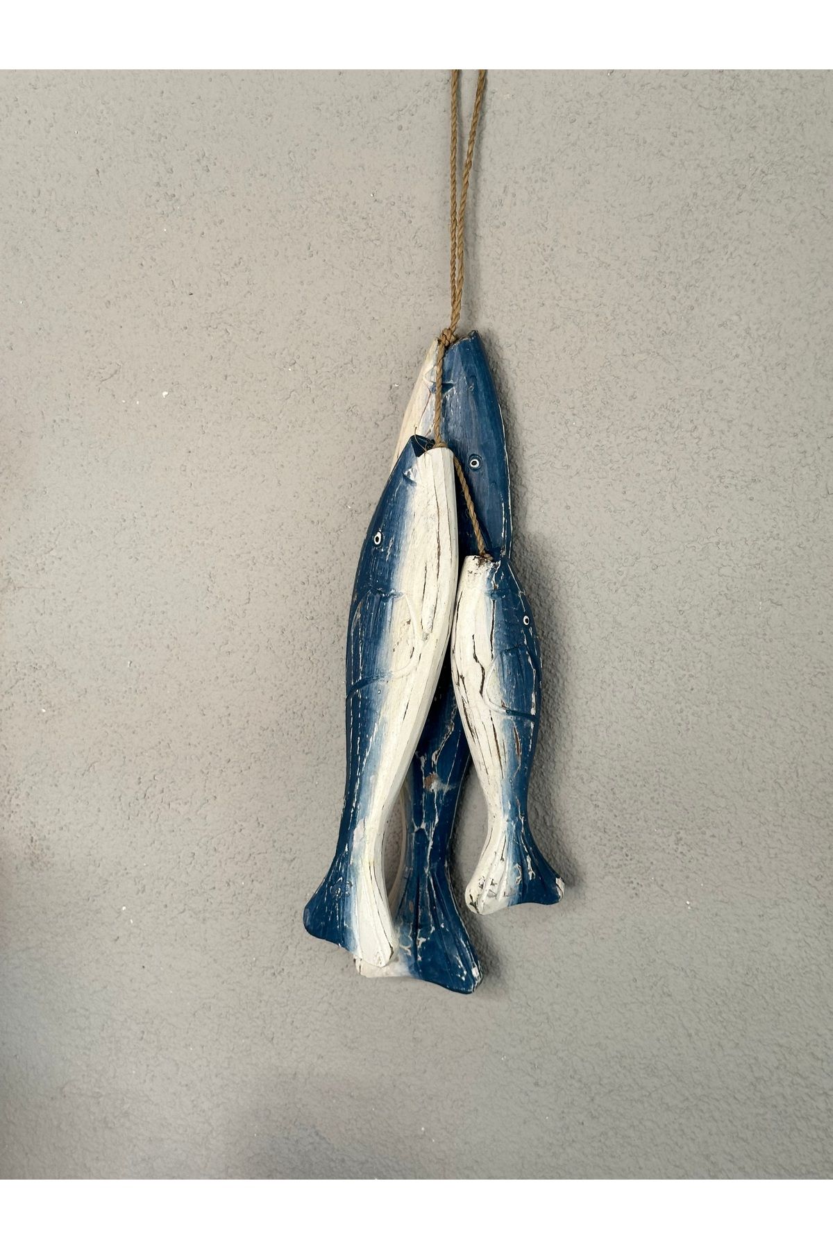 Home Ahşap 3 lü olta balık büyük boy 20,30,40 cm