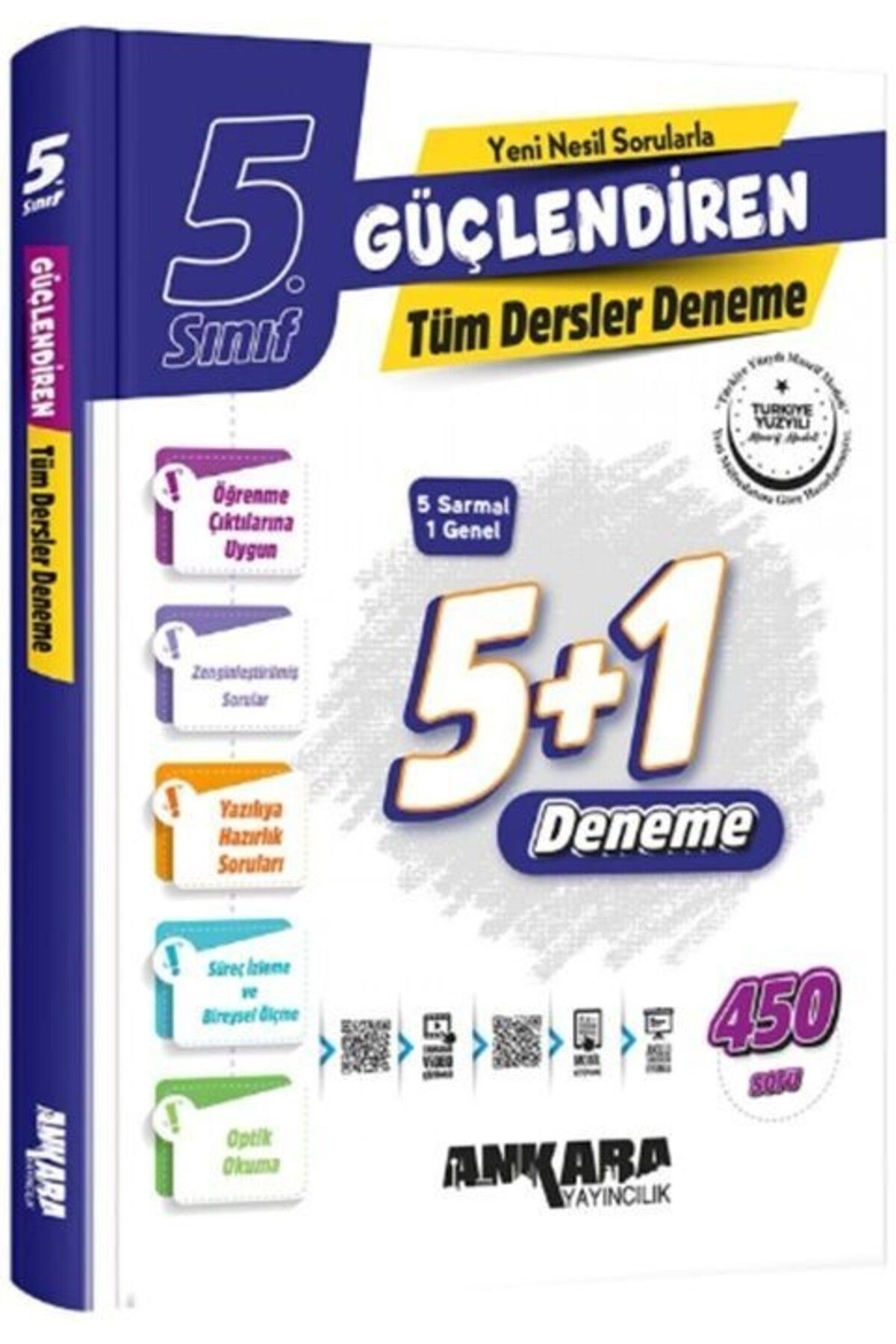 Ankara Kitap Merkezi 5. Sınıf Tüm Dersler Güçlendiren Denemeleri Ankara Yayıncılık