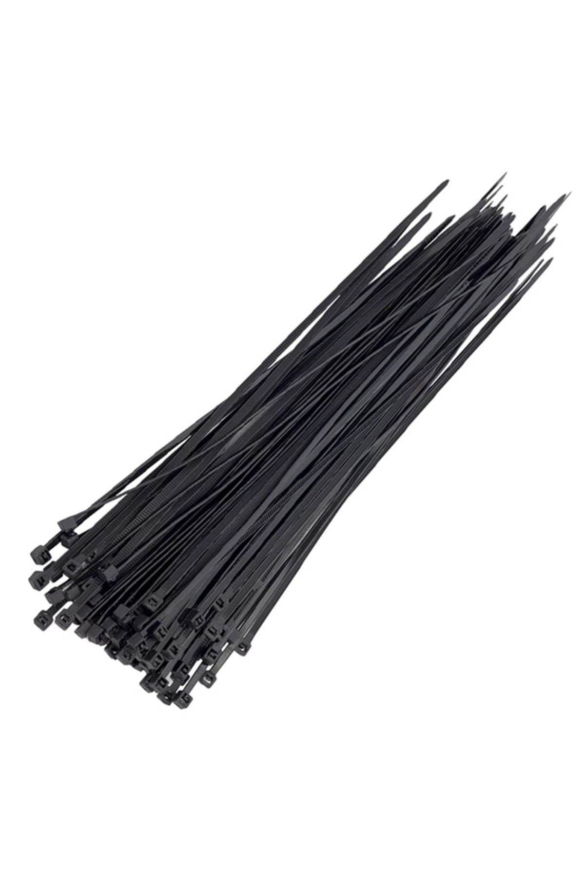 mtm My The Mall 25 Cm 3.6 Mm Siyah Kablo Bağı (100lü Paket)