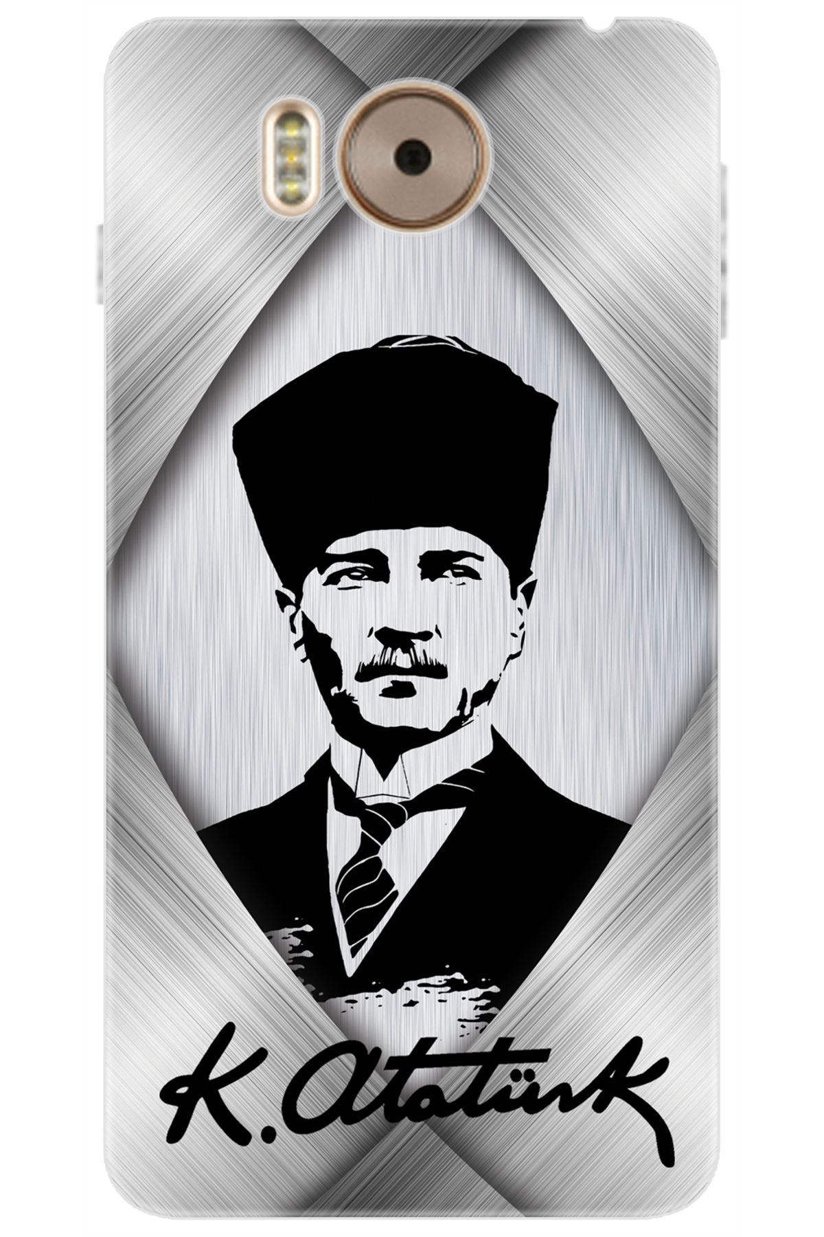Ceppare Vestel Venüs V3 5580 Uyumlu Kılıf Desen Baskılı Silikon Atatürk Tasarım STK:402 CP-2rUpljZ