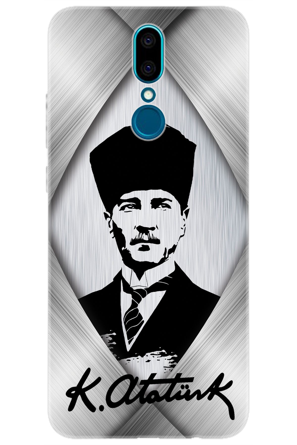Ceppare Vestel Venüs V7 Uyumlu Kılıf Desen Baskılı Silikon Atatürk Tasarım STK:402 CP-N4Nkvbe