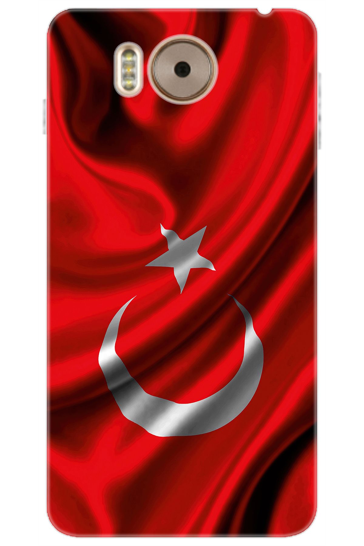 Ceppare Vestel Venüs V3 5580 Uyumlu Kılıf Desen Baskılı Silikon Dalgalı Türk Bayrağı STK:369 CP-cqDUCjp