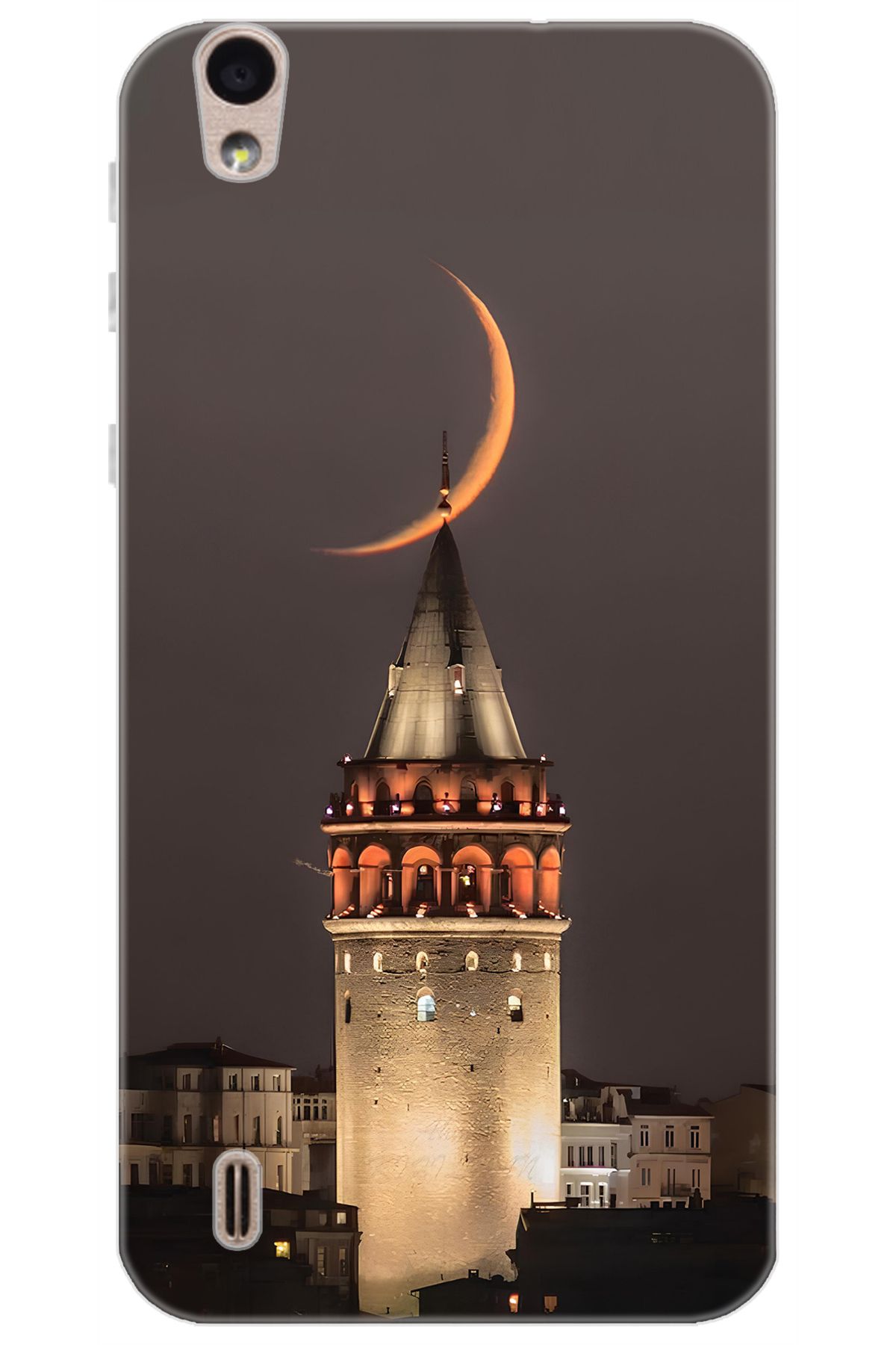 Ceppare Vestel Venüs 5000 Uyumlu Kılıf Desen Baskılı Silikon Galata Kulesi STK:673 CP-TCifASR