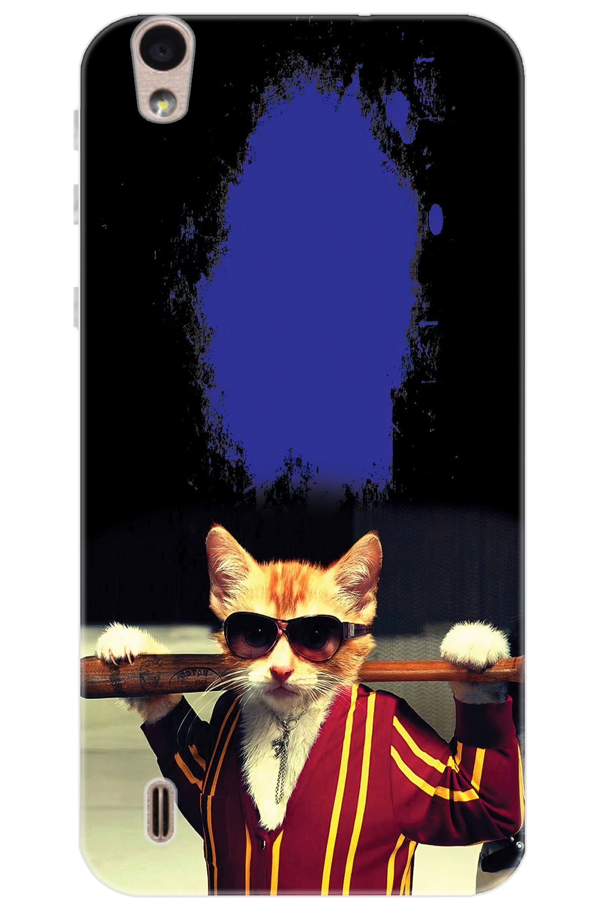 Ceppare Vestel Venüs 5000 Uyumlu Kılıf Desen Baskılı Silikon Artist Kedi STK:481 CP-aU8aQGO