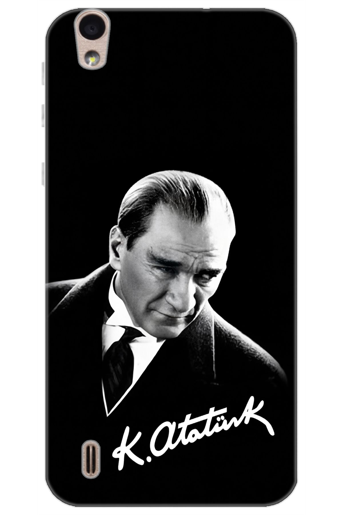 Ceppare Vestel Venüs 5000 Uyumlu Kılıf Desen Baskılı Silikon Mustafa Kemal Atatürk STK:390 CP-hIiqhIN