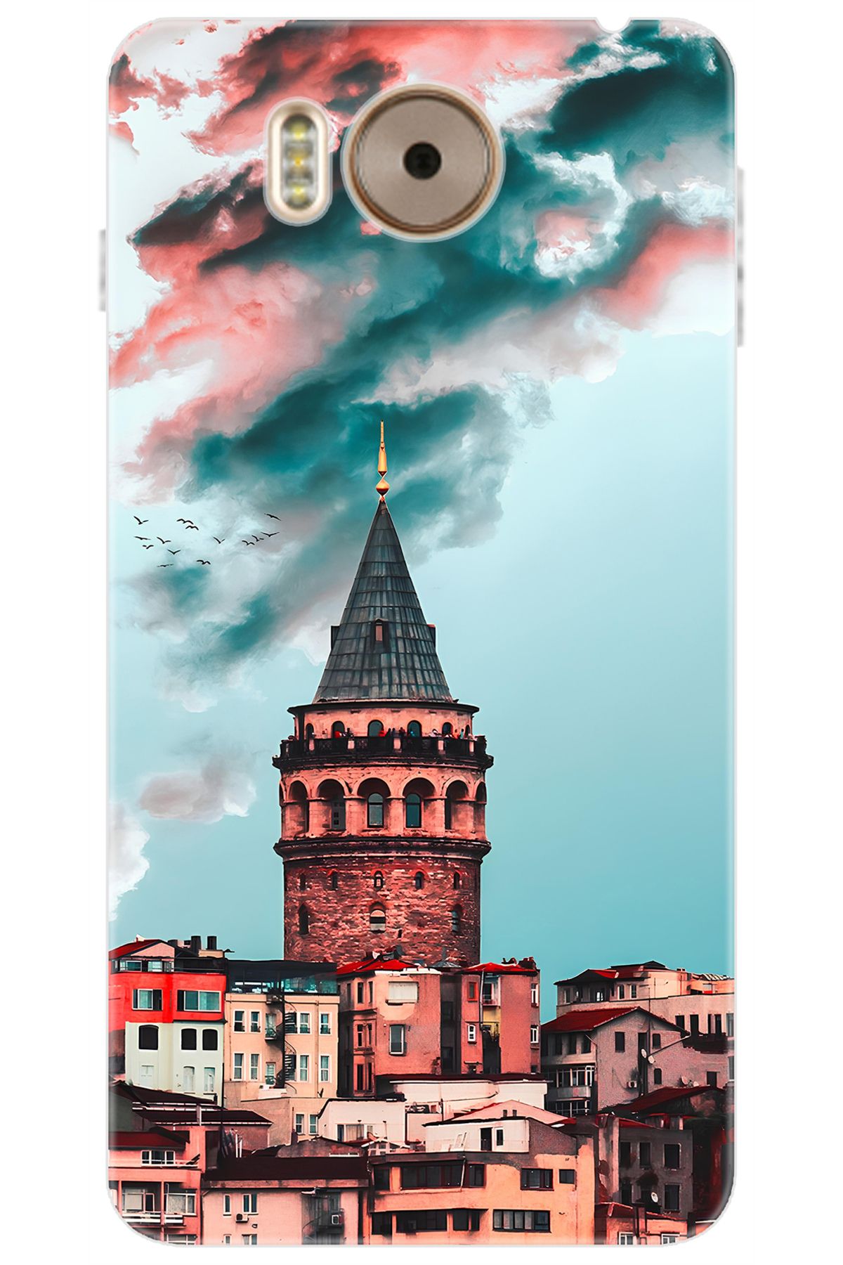 Ceppare Vestel Venüs V3 5580 Uyumlu Kılıf Desen Baskılı Silikon Galata Kulesi STK:688 CP-gLjvusb