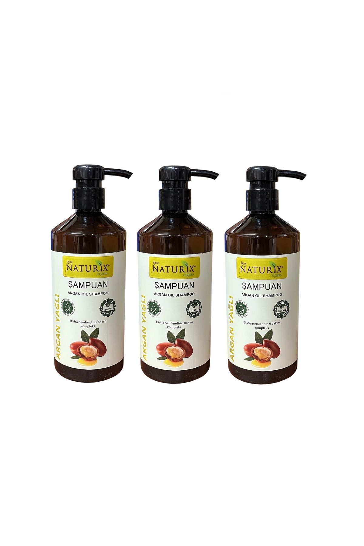 DVD Lokman Aktar Argan Şampuan 600 ml, 3Adet, Dvd Lokman Aktar