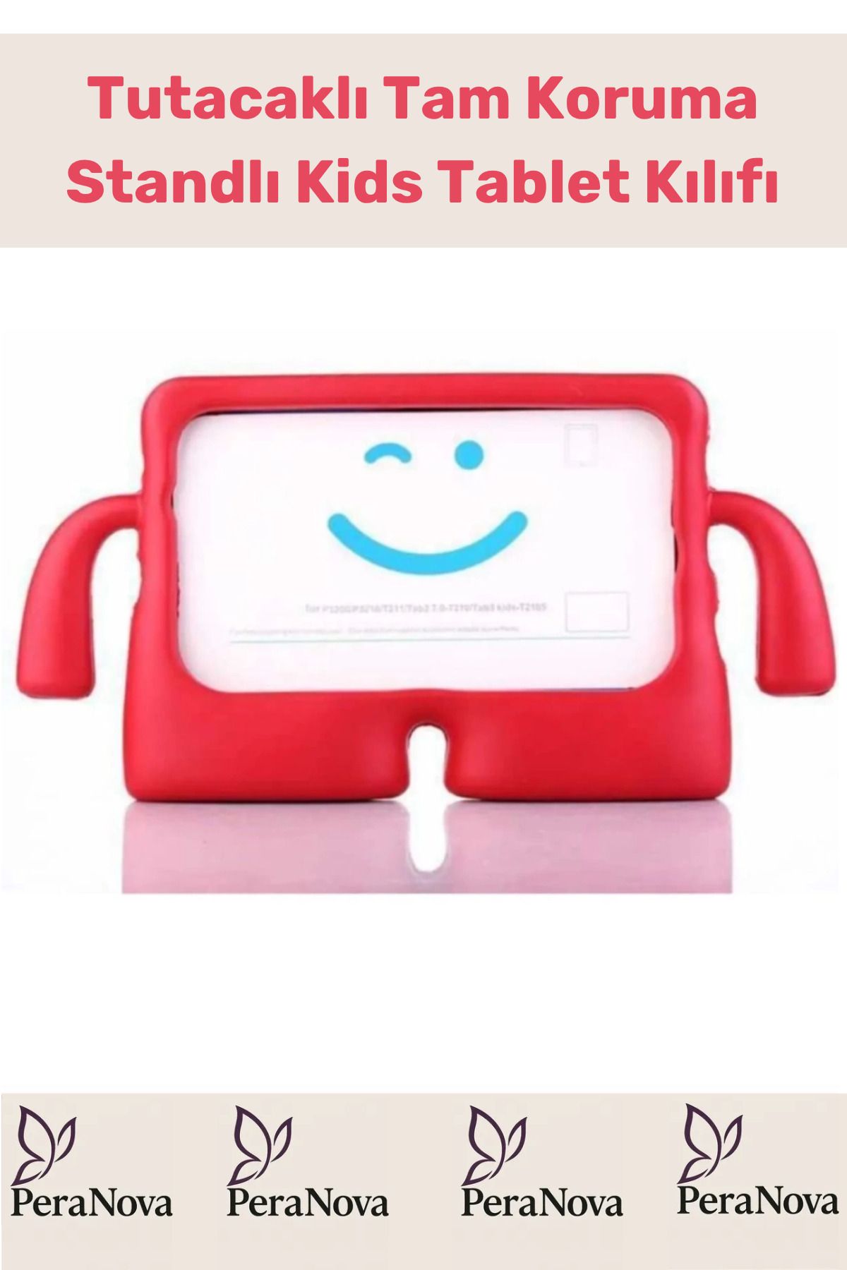 PeraNova Özel Seri Apple Ipad 7. 8. 9. Nesil 10.2 Inç Yumuşak Dokulu Tutacaklı Tam Koruma Standlı Kids
