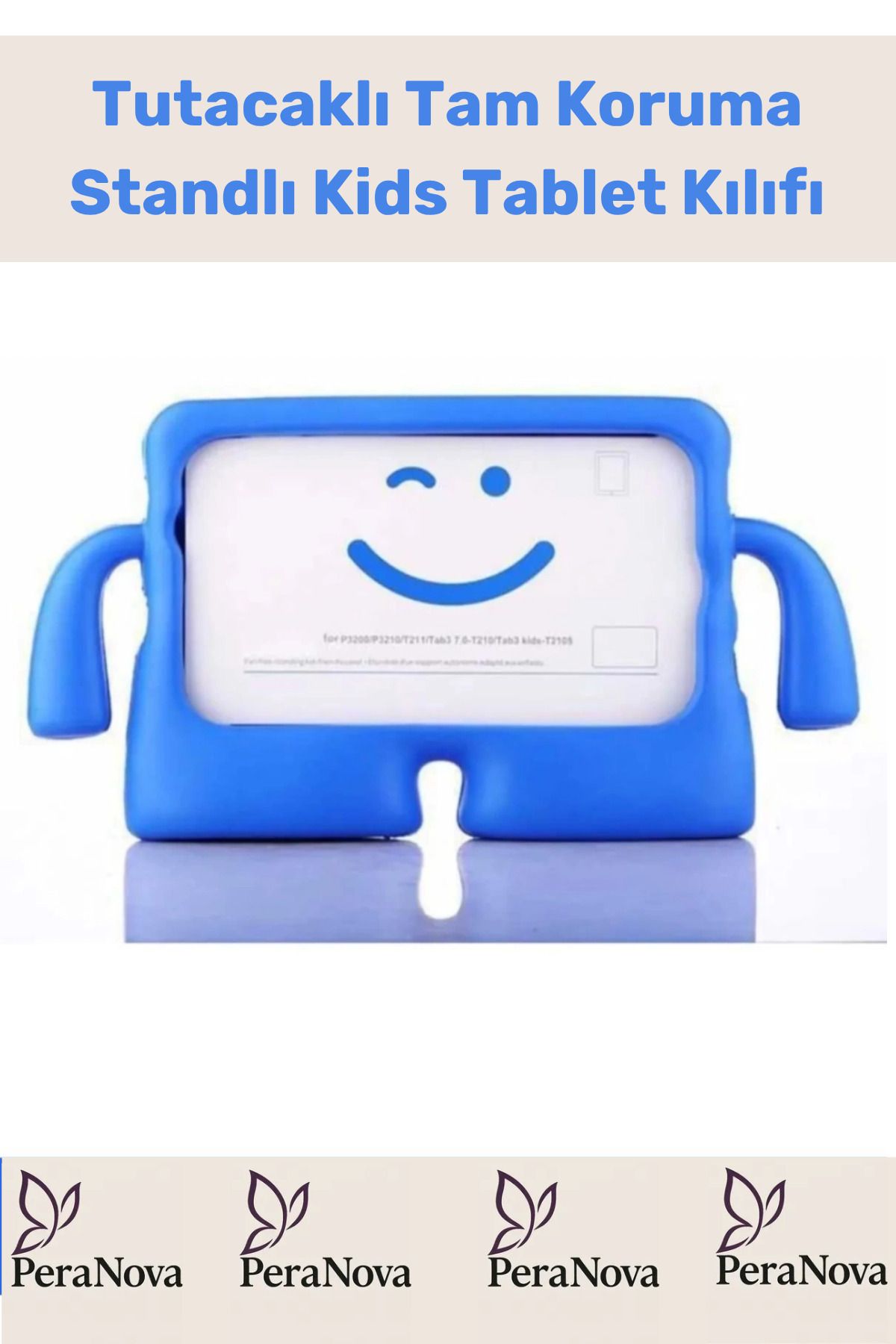 PeraNova Özel Seri Apple Ipad 7. 8. 9. Nesil 10.2 Inç Yumuşak Dokulu Tutacaklı Tam Koruma Standlı Kids