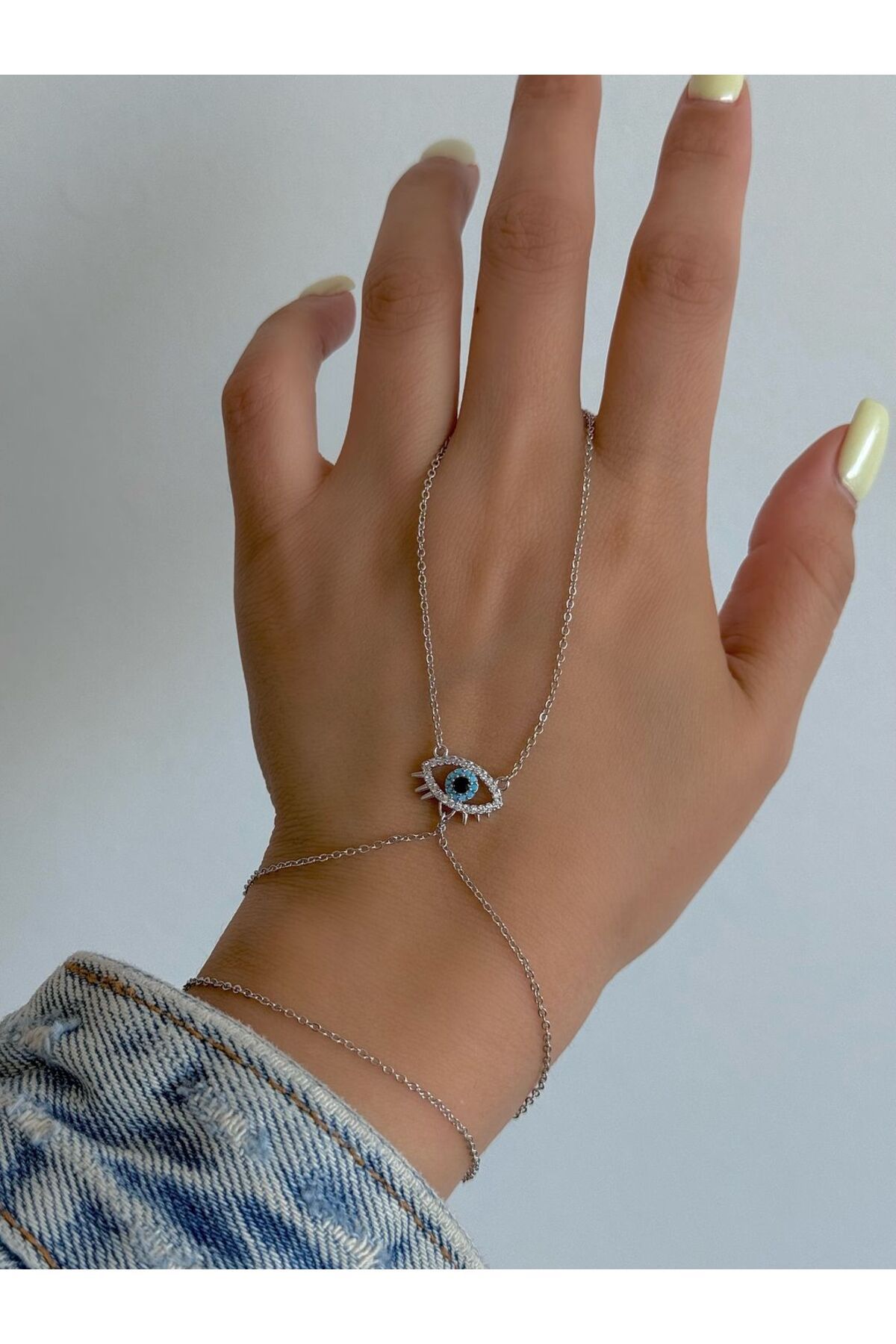 h&b design jewel Çelik Silver Göz Detay Şahmeran