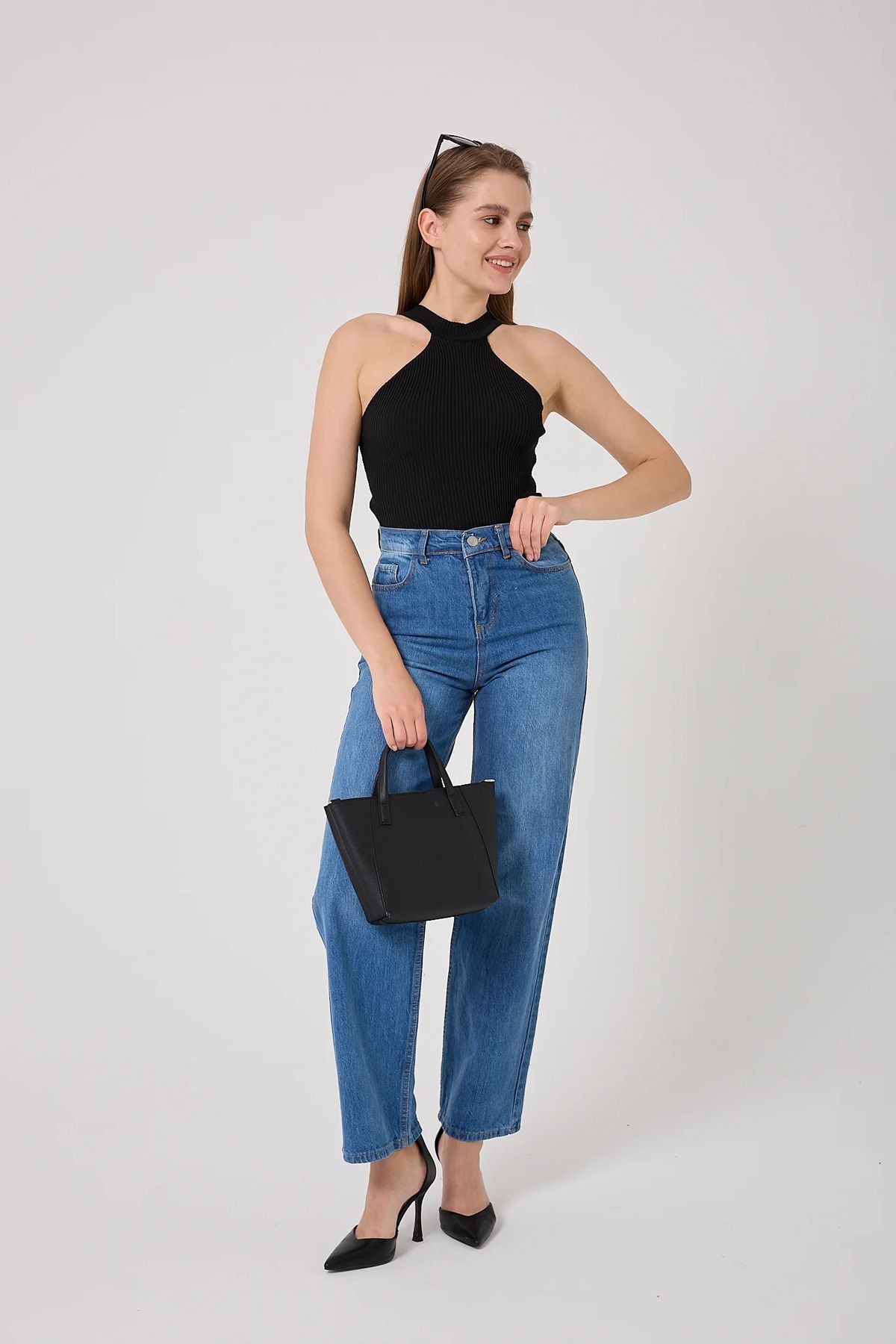 sernoy lomera SL4606 - Palazzo Denim Pantolon
