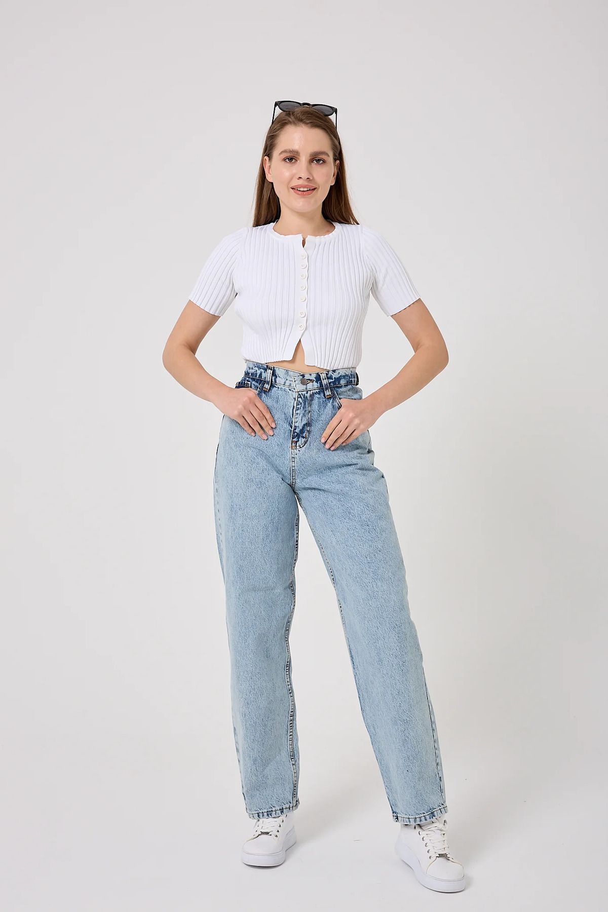 sernoy lomera SL4605 - Baggy Denim Pantolon