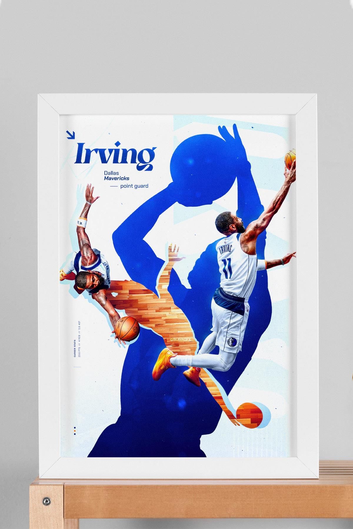 Saturn Kyrie Irving Çerçeveli Tablo - Dallas Mavericks NBA Posteri Tablo