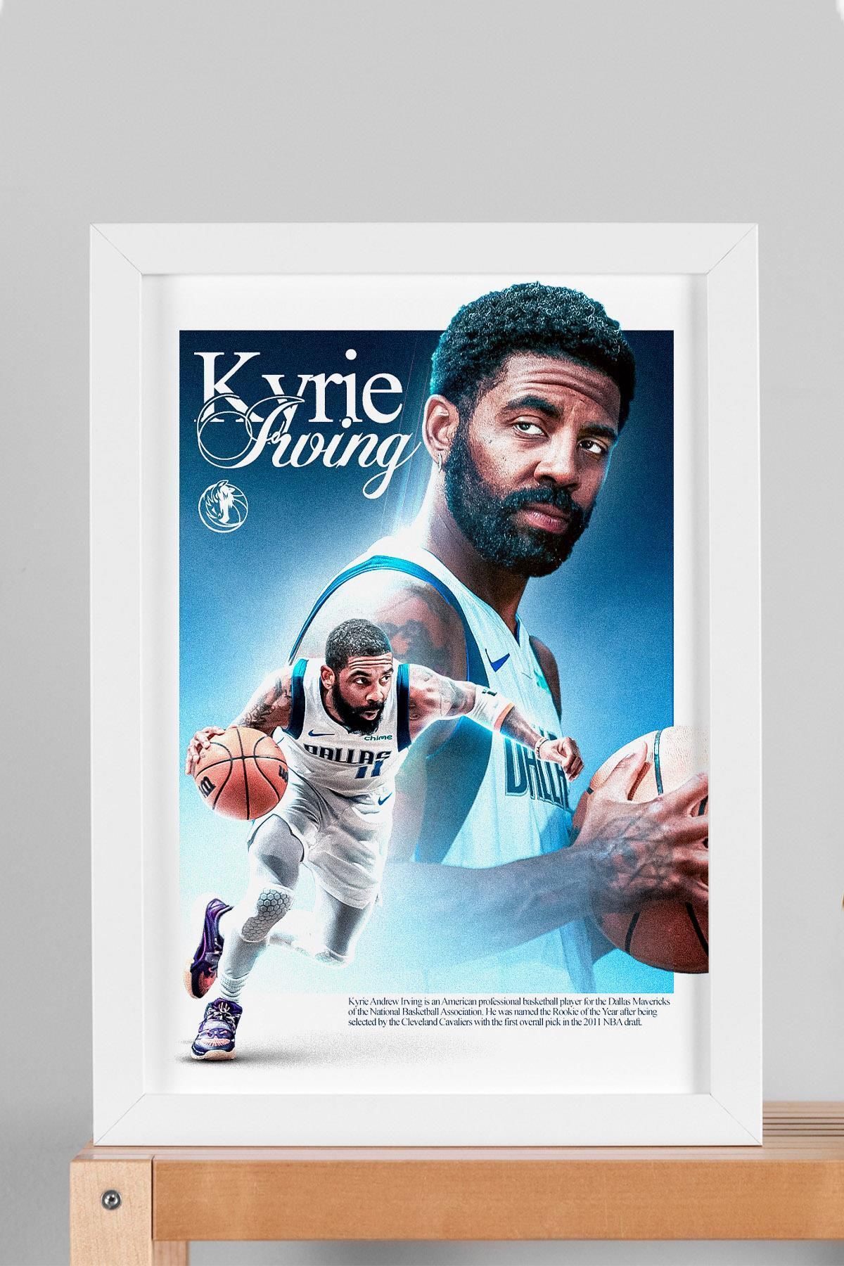 Saturn Kyrie Irving Çerçeveli Tablo - Dallas Mavericks NBA Posteri Tablo