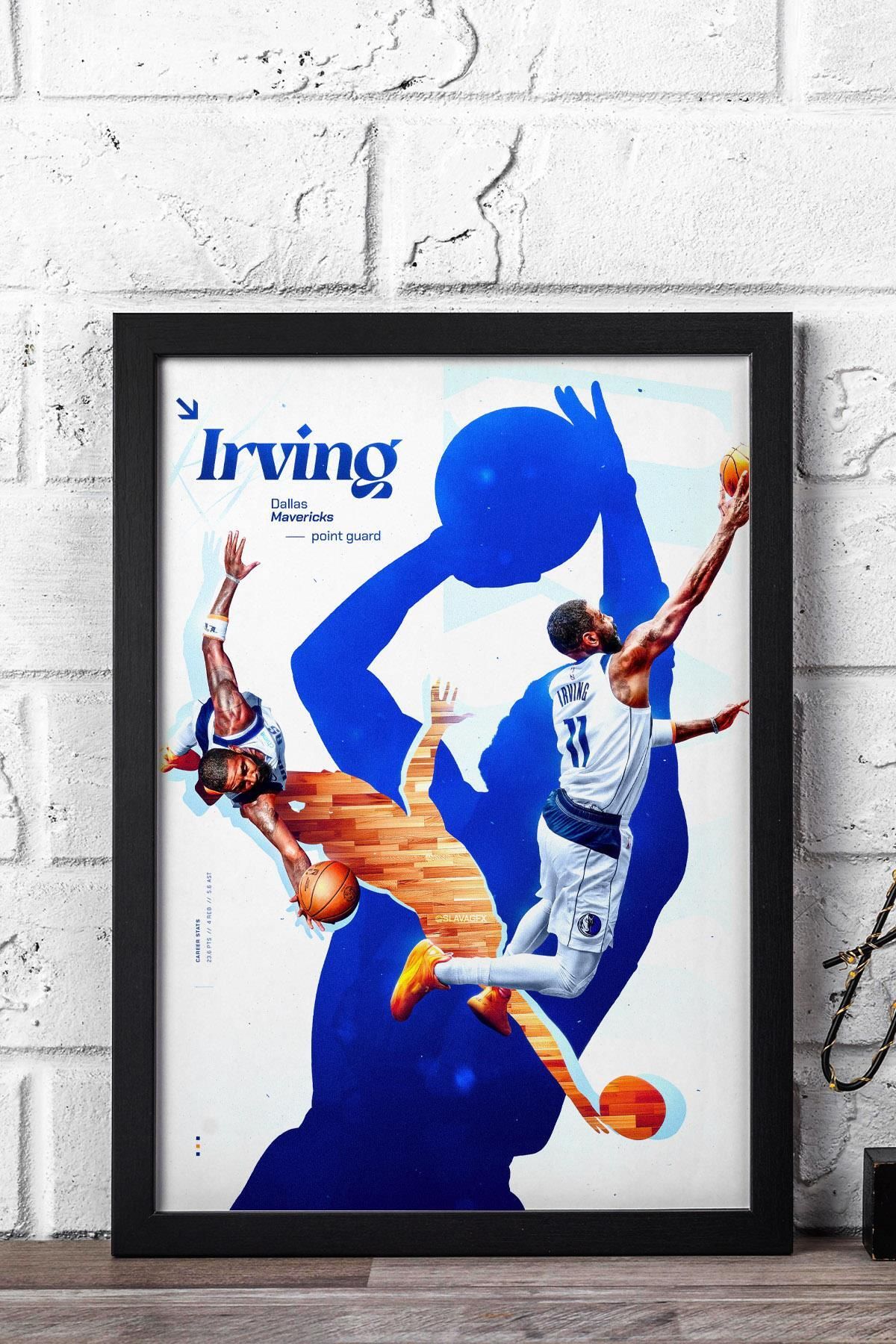 Saturn Kyrie Irving Çerçeveli Tablo - Dallas Mavericks NBA Posteri Tablo