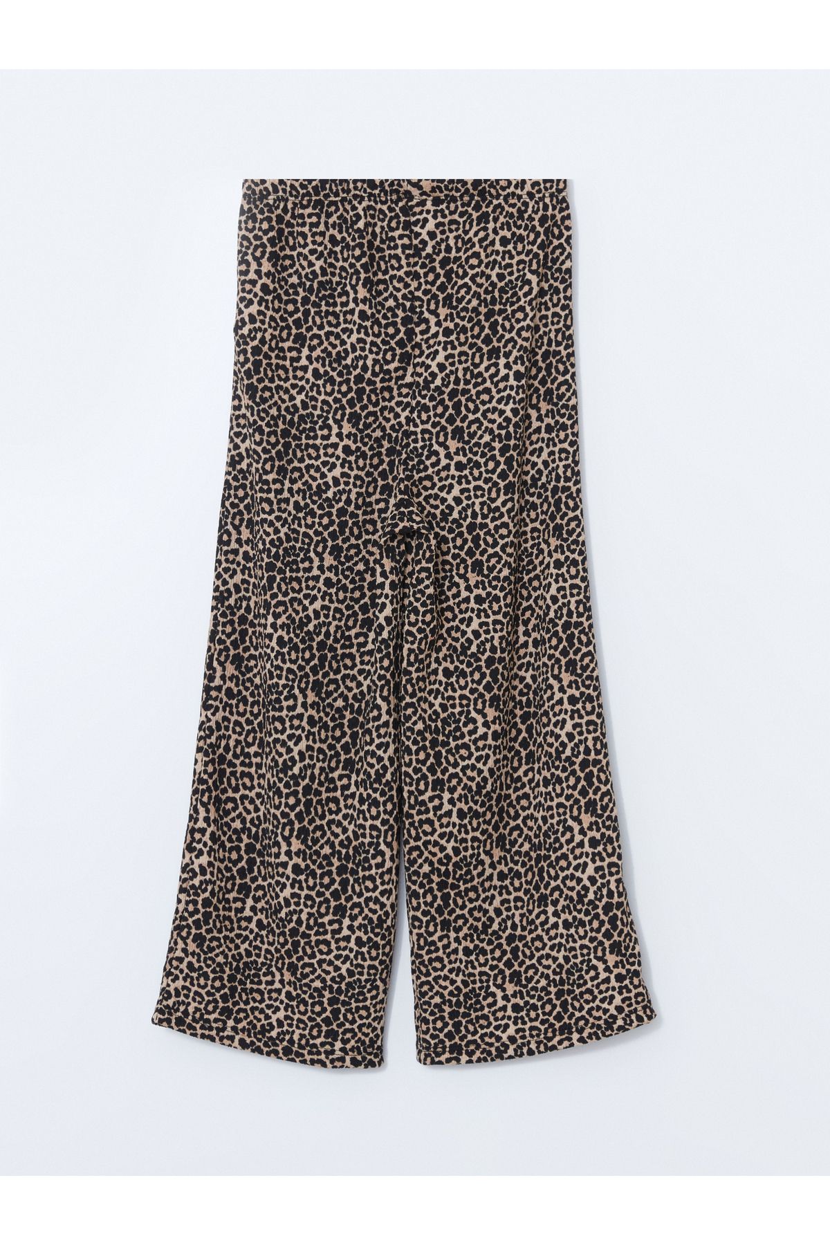 LC Waikiki-Leopard Patterned Girl's Trousers with Elastic Waist 3