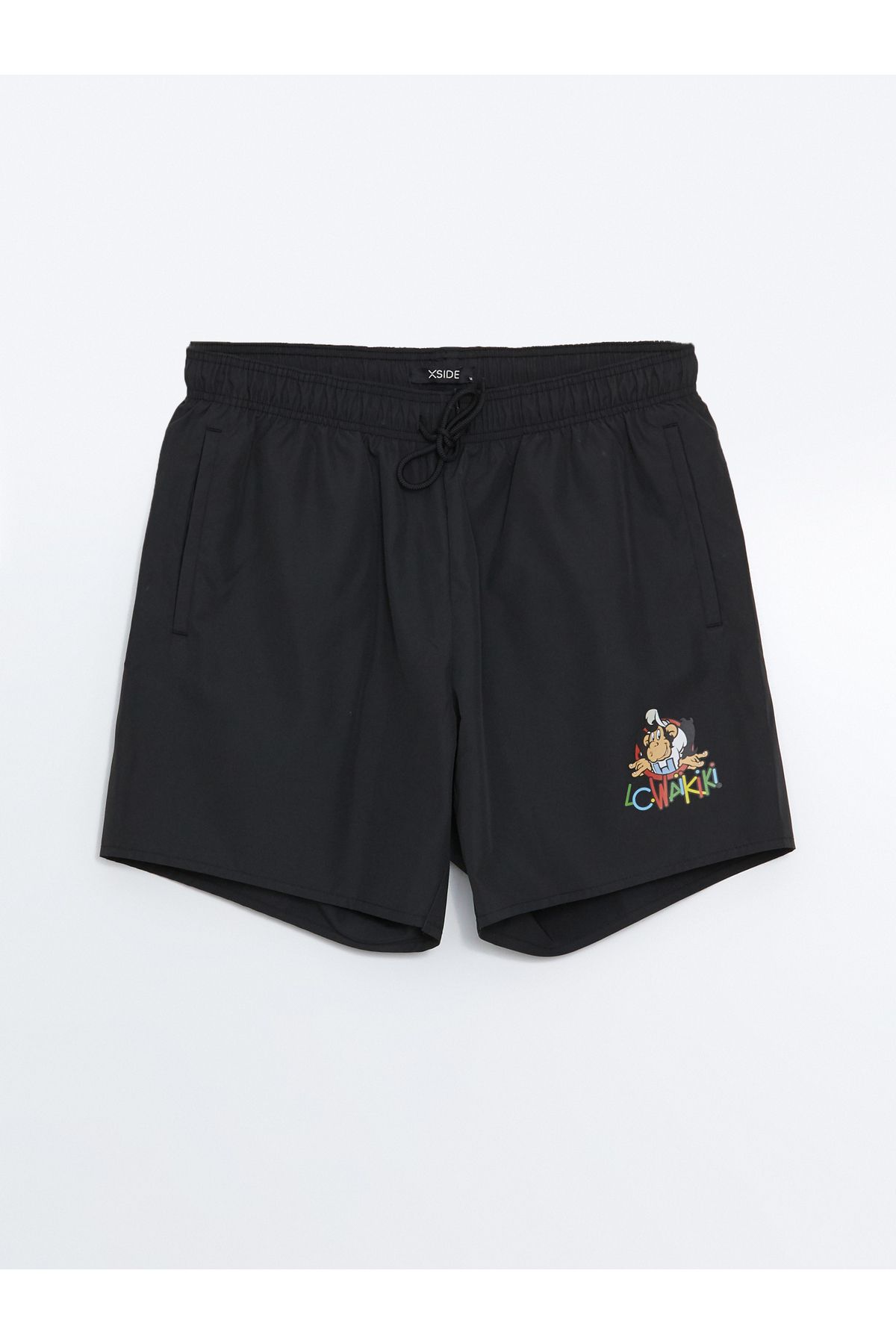 LC Waikiki-Short Size Nostalgic Monkey Printed Men's Swim Shorts 6