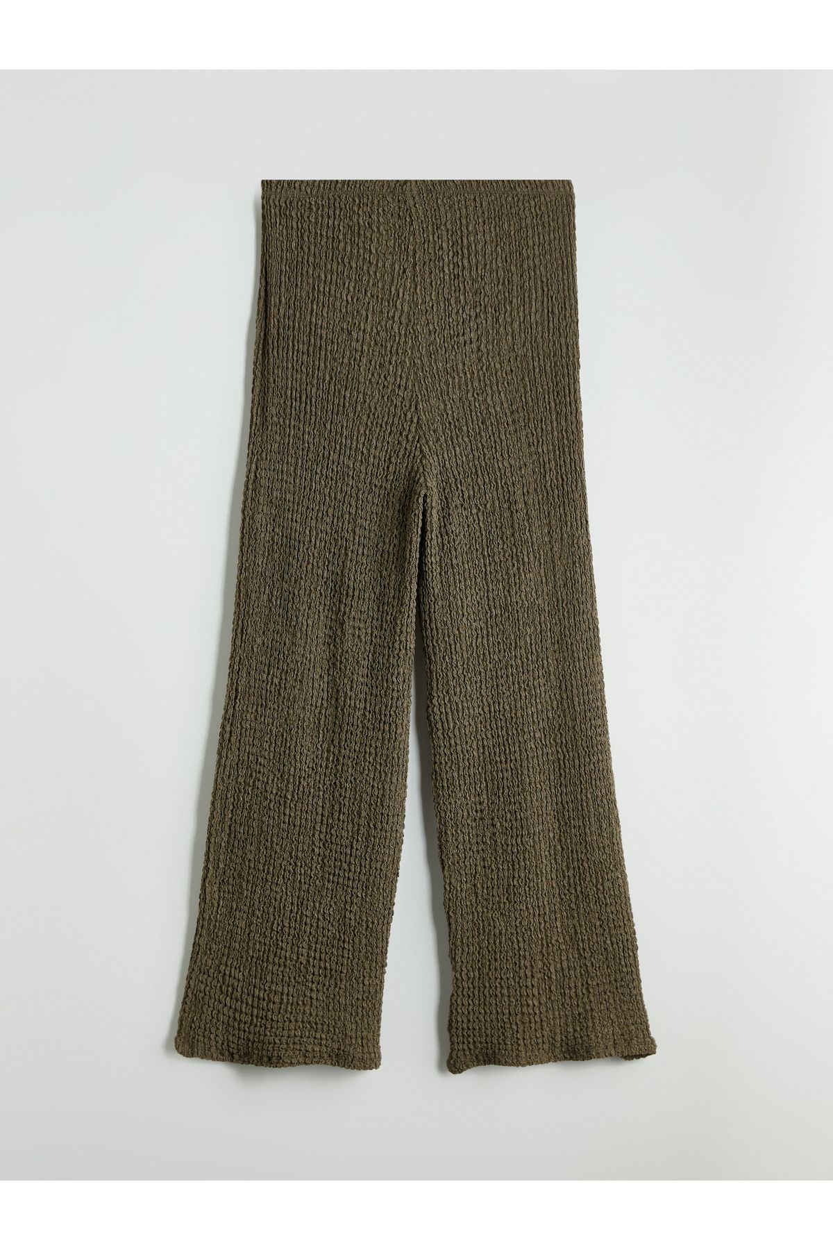 LC Waikiki-Pantaloni de damă texturați cu talie elastică 6