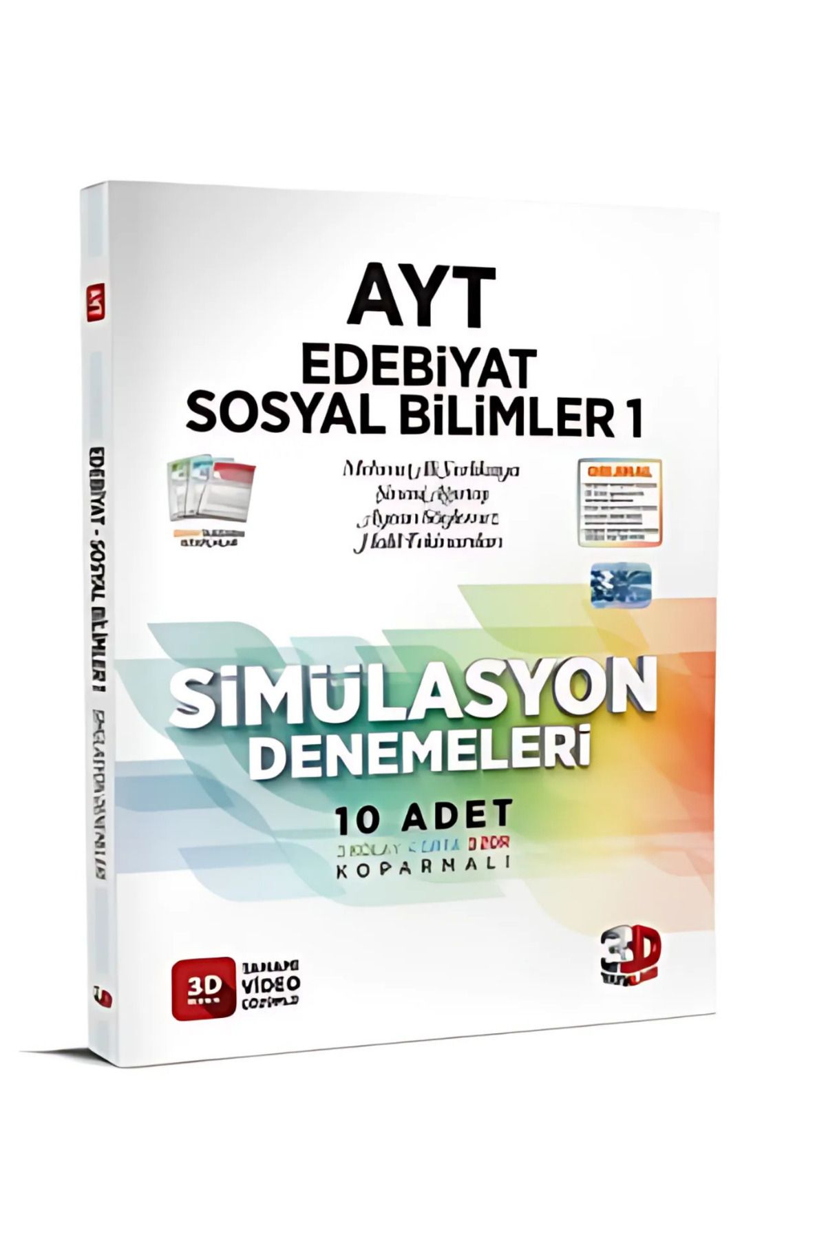 3D Yayınları 2026 3D AYT Simülasyon Edebiyat + Sosyal Bilimler 1