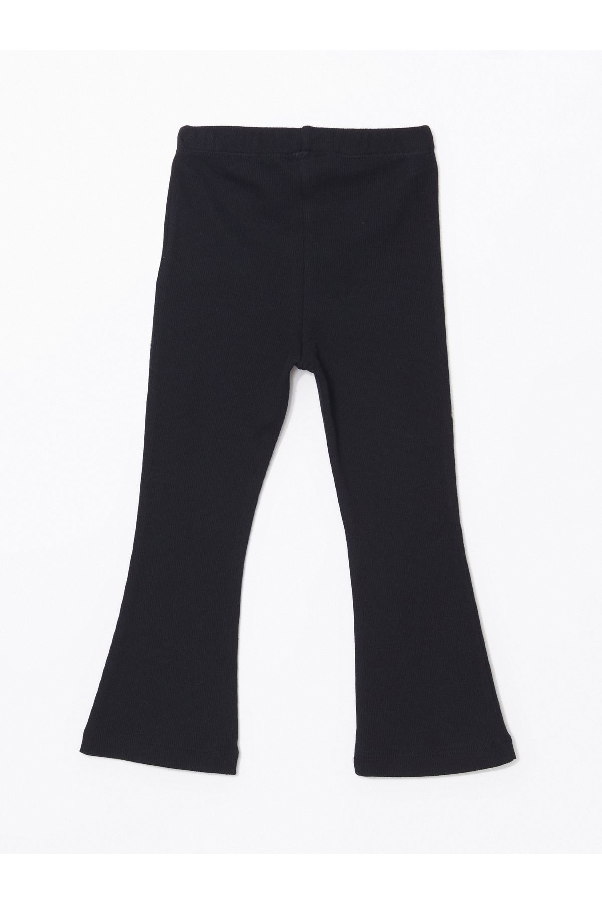 LC Waikiki-Basic Girl's Flared Leg Tights with Elastic Waist 3