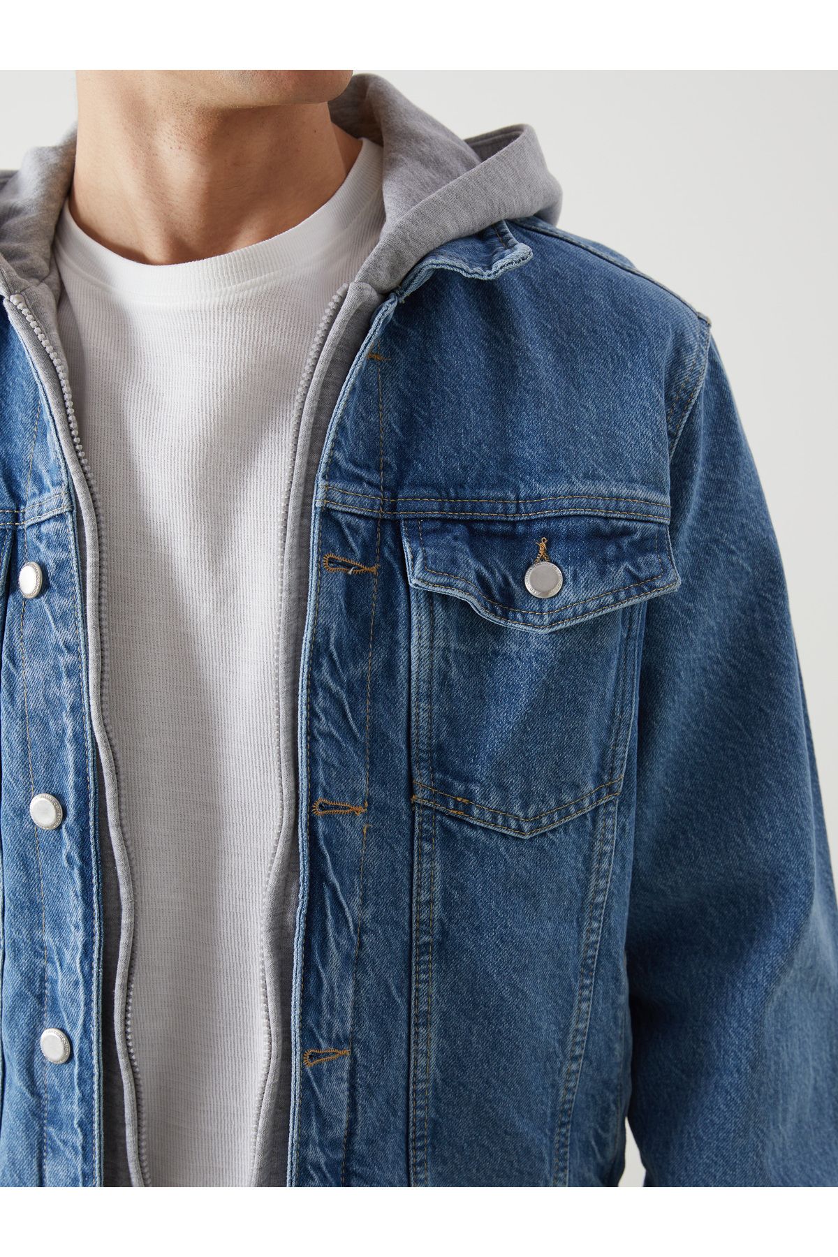 LC Waikiki-Ανδρικό Jean Jacket Standard Fit 3