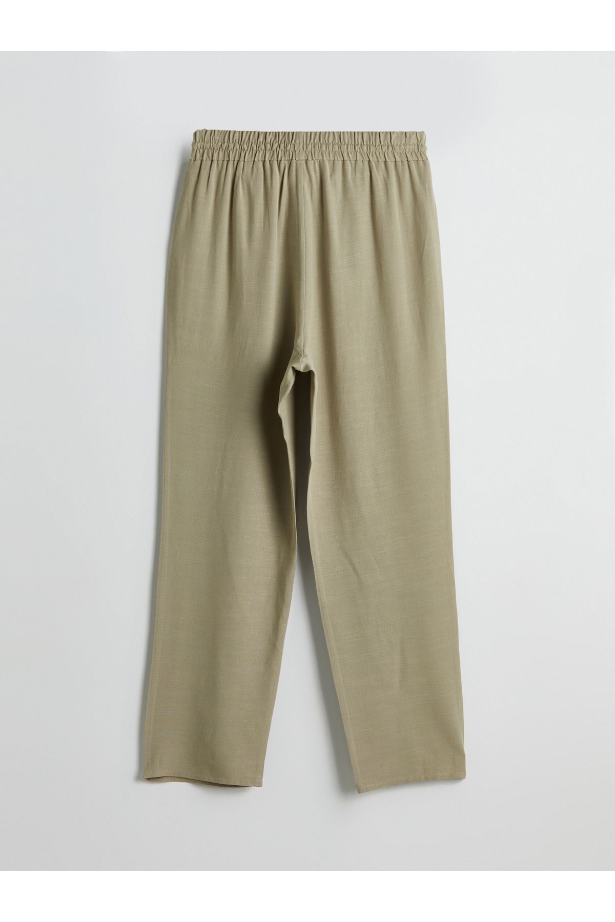 LC Waikiki-Pantaloni de damă în amestec de in cu talie elastică 6