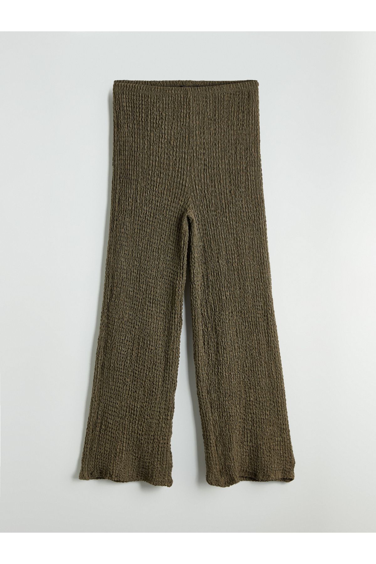 LC Waikiki-Pantaloni de damă texturați cu talie elastică 5