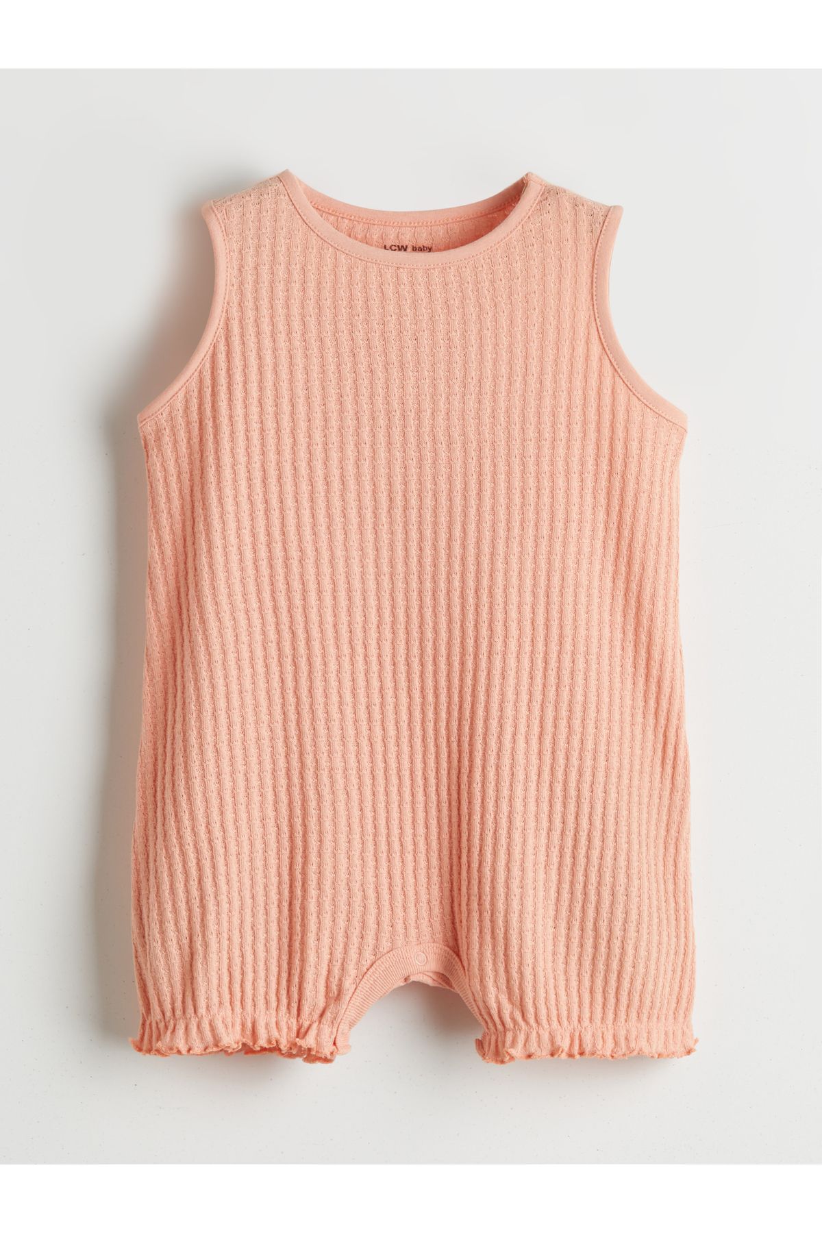 LC Waikiki-Strukturierter Baby-Strampler aus gekämmter Baumwolle, 2er-Pack 3