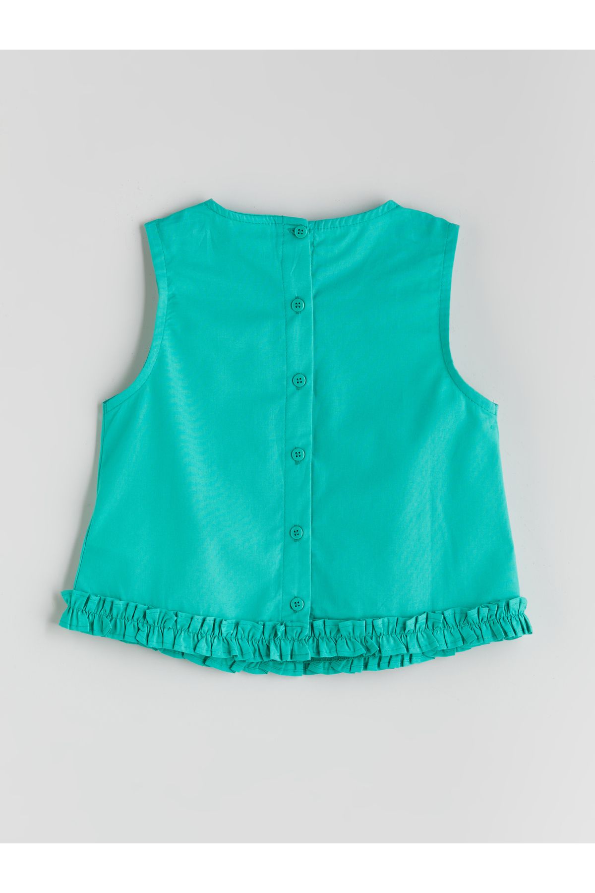 LC Waikiki-Basic Popeline Mädchenbluse und Shorts 2er-Pack 3