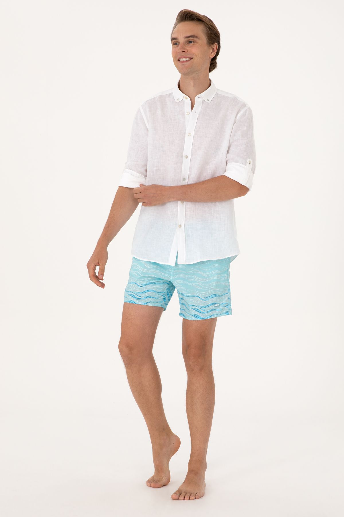 U.S. Polo Assn. Erkek Aqua Deniz Şortu 50299757-VR007
