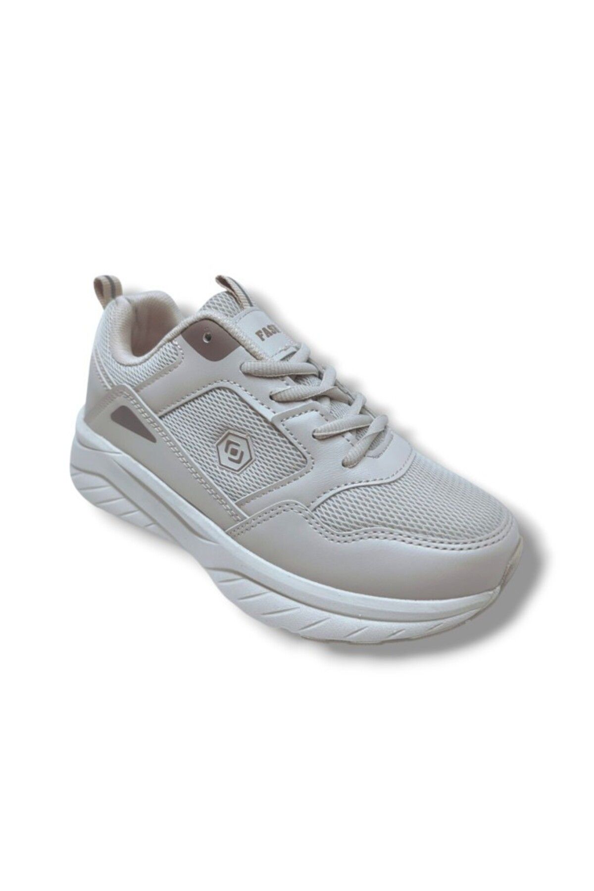 Queen Step 2110-25 Deri Anorak Anatomik Sneaker Bej Kahve 36-40