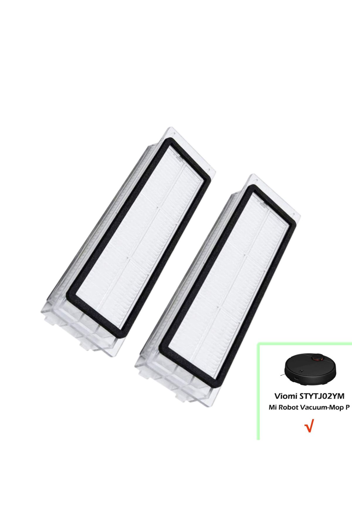 PAA-home-Set doua filtre PAA-home, compatibile cu aspiratoarele Mijia STYJ02YM si Mi Robot Vacuum Mop P 3