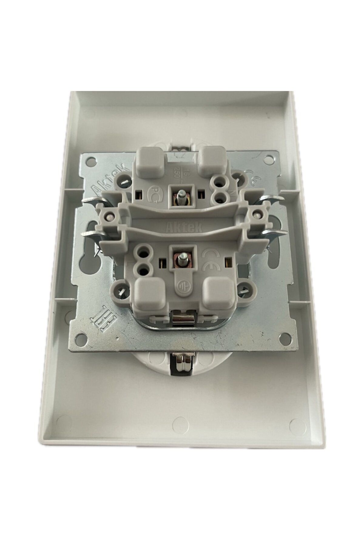 Klaus-Double Schuko Socket White 3