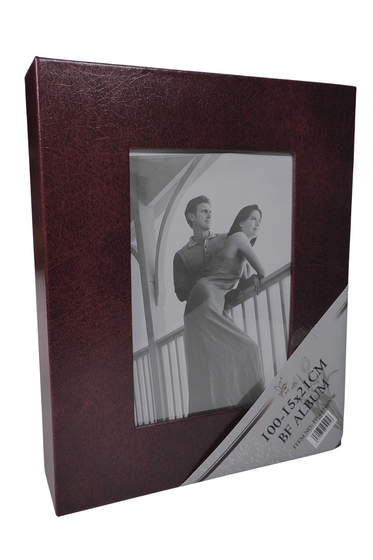 BF ALBÜM Fotoğraf Albümü 15x21cm 100'lük Vinleks Deri Anı Albümü Kahverengi