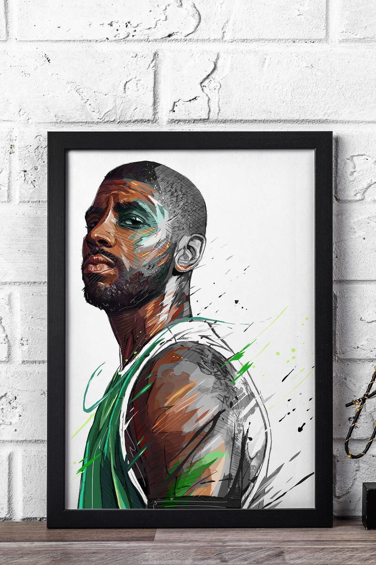 Saturn Kyrie Irving Çerçeveli Tablo - Basketbol NBA Posteri Tablo