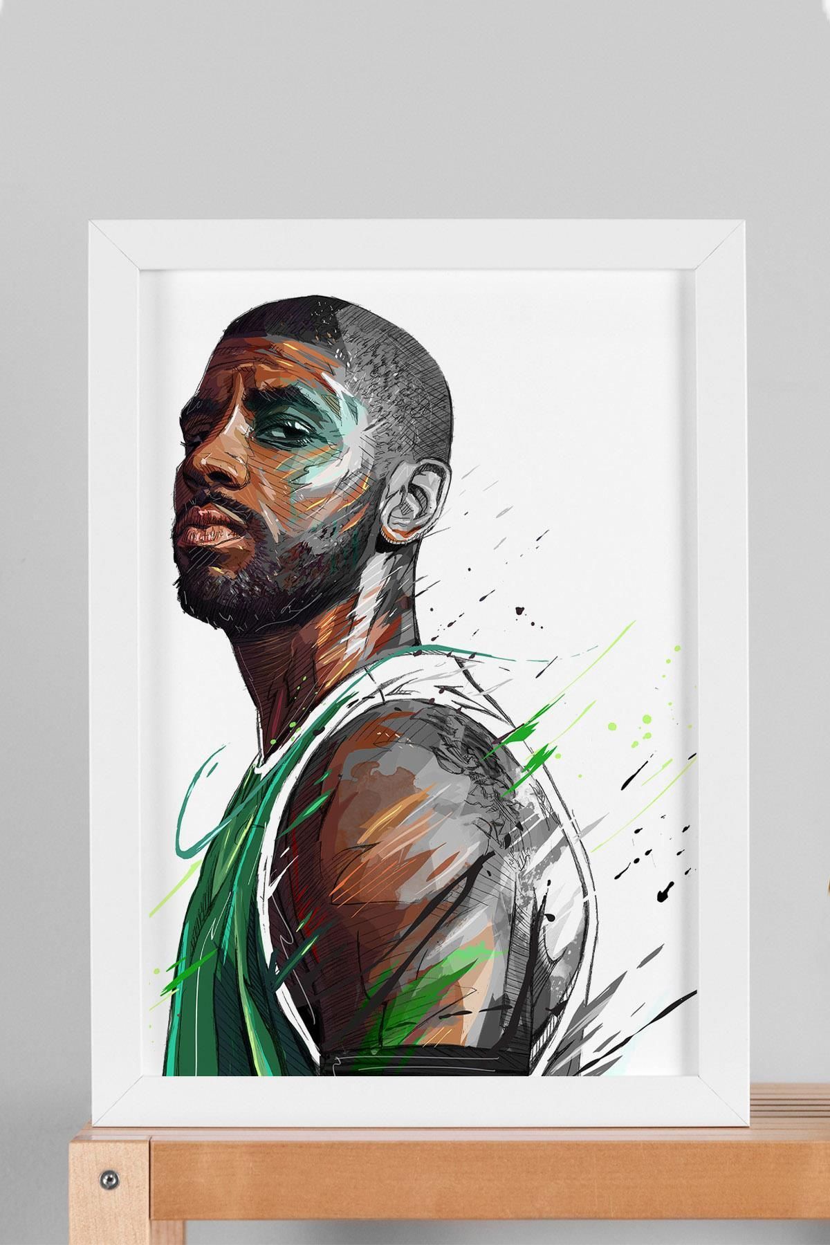 Saturn Kyrie Irving Çerçeveli Tablo - Basketbol NBA Posteri Tablo