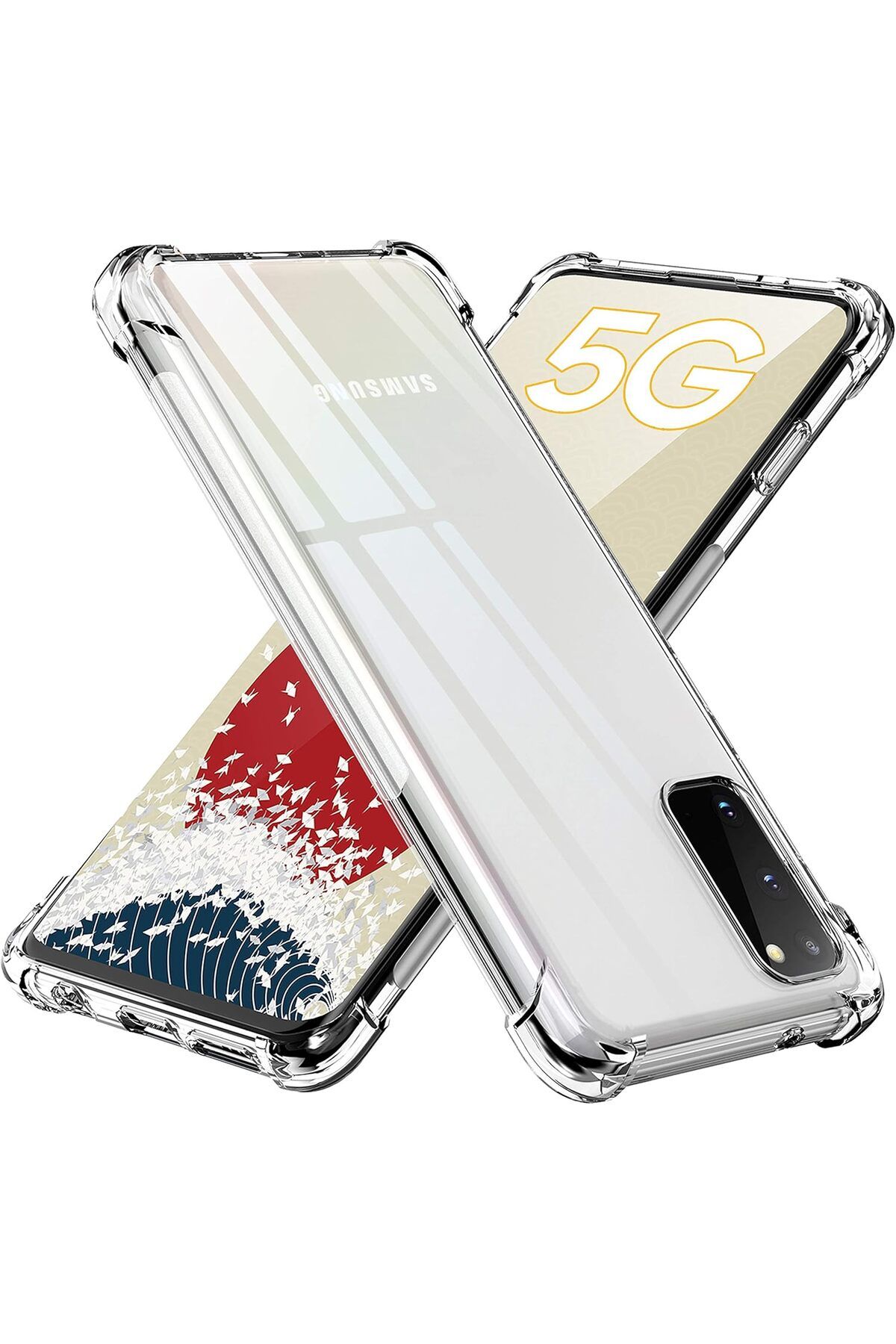 Ehr. Samsung Galaxy S20 Uyumlu Darbe Önleyici Sararmaya Dayanıklı Airbag Korumalı Ultra Slim TPU Şeffaf S